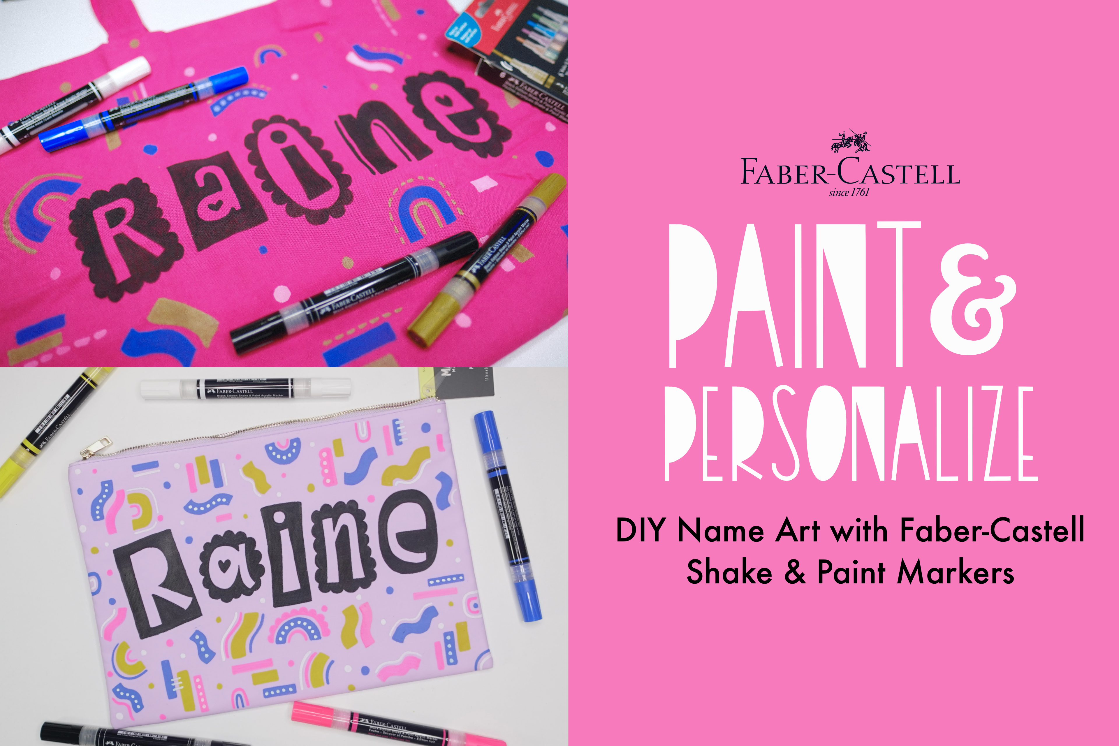 Bold & Playful: DIY Name Art with Shake & Paint Markers