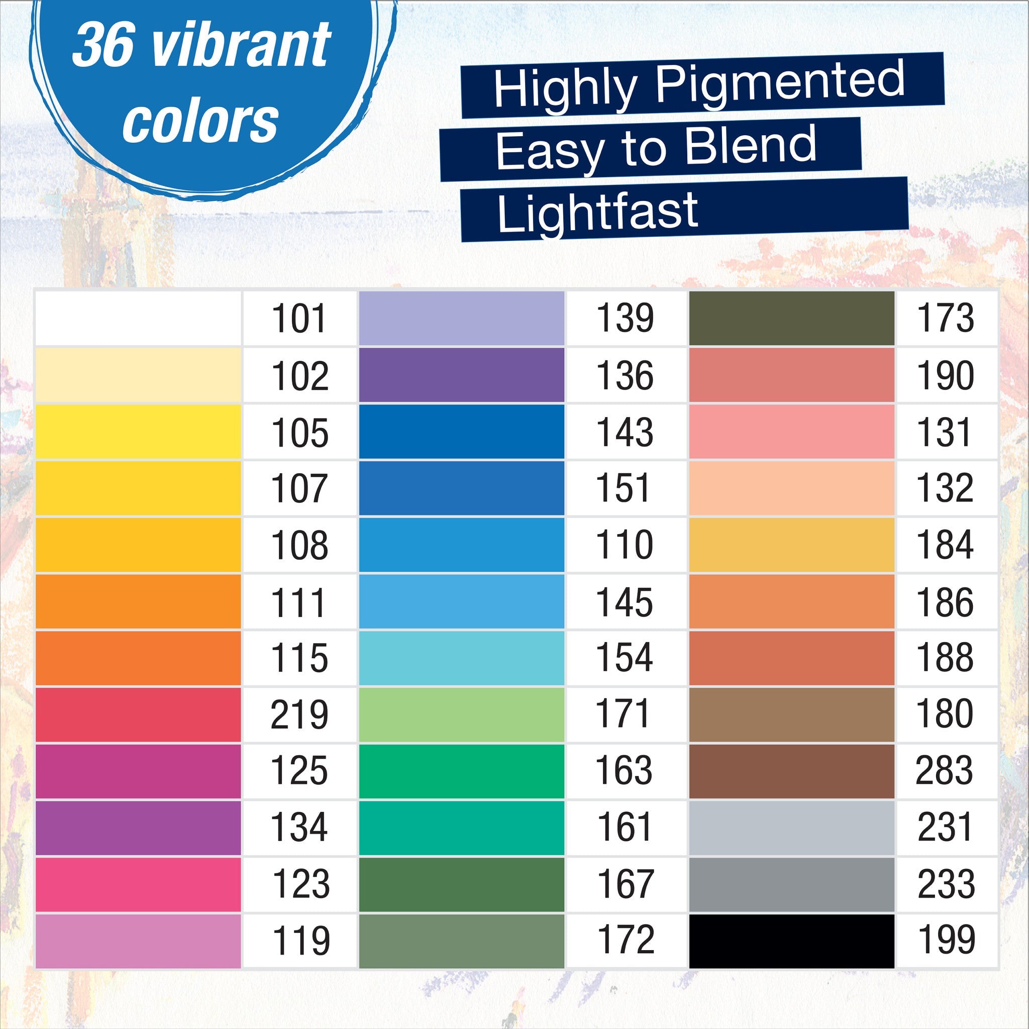 Oil Pastels, Set of 36 - #FC127036