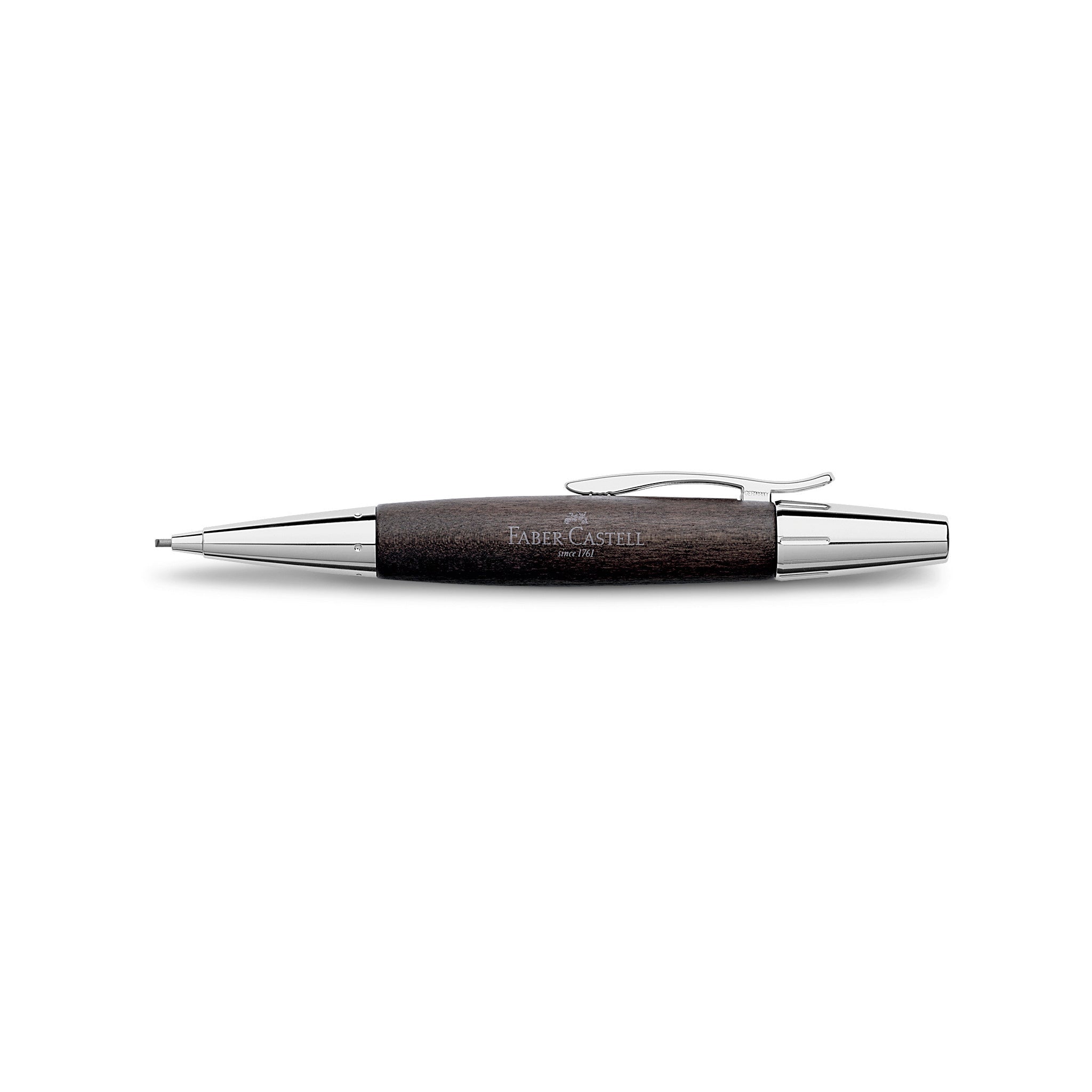 e-motion Mechanical Pencil, Wood & Polished Chrome - Black - #FC138383