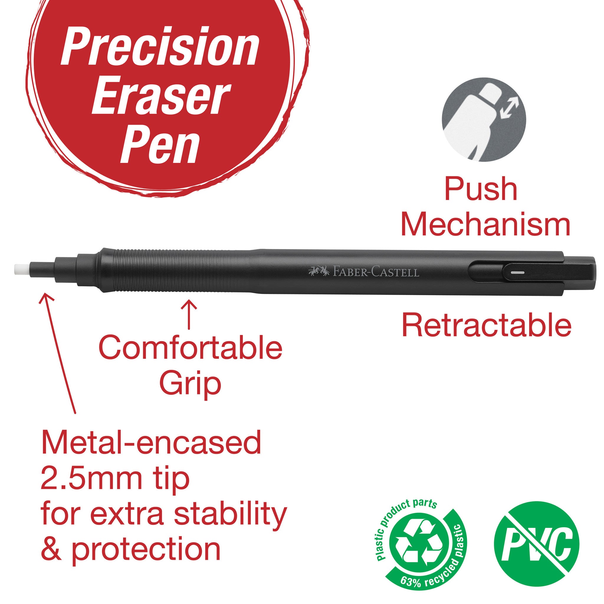 Precision Eraser Pen & Refills - #FC185610