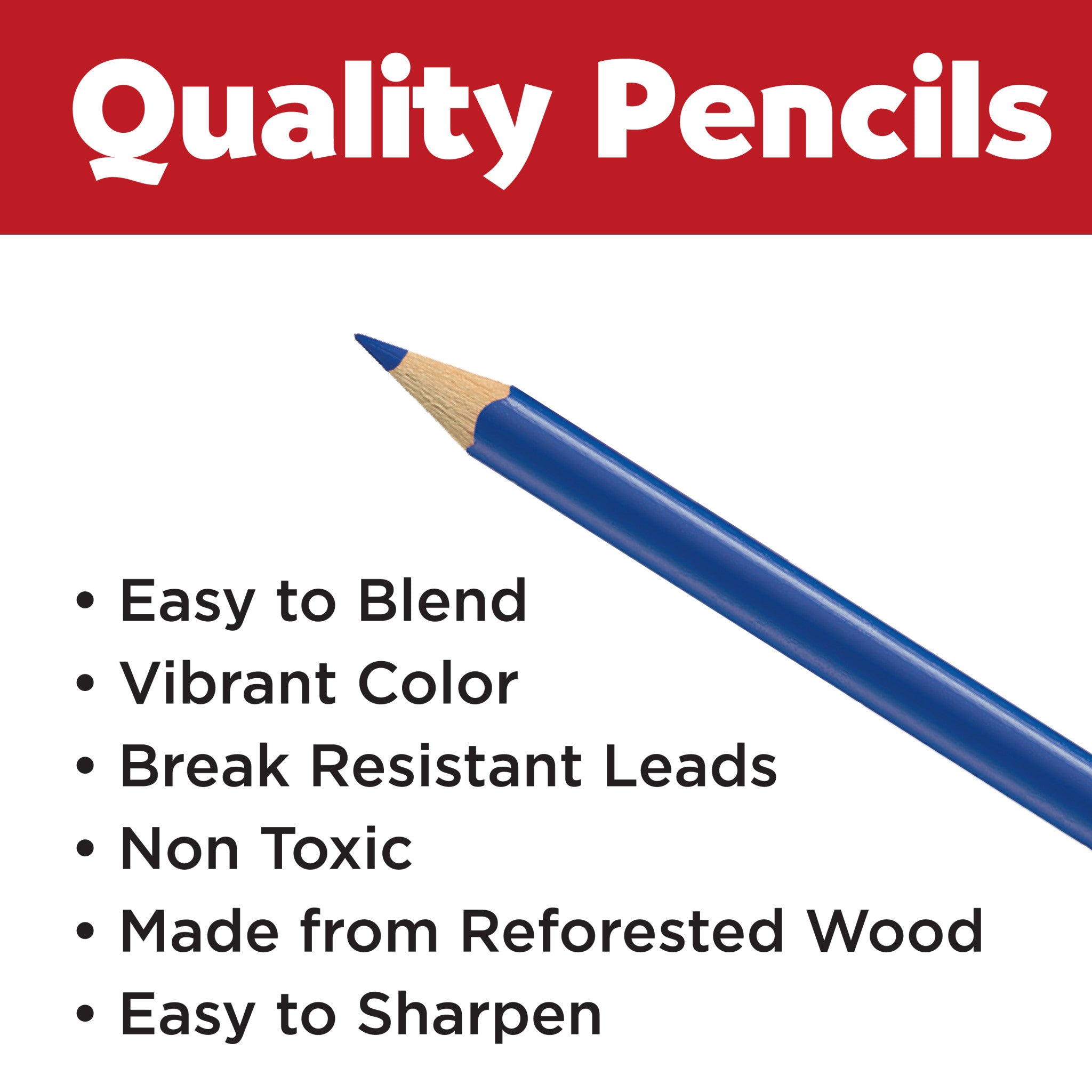 12 Triangular Colored EcoPencils - #FC9120512