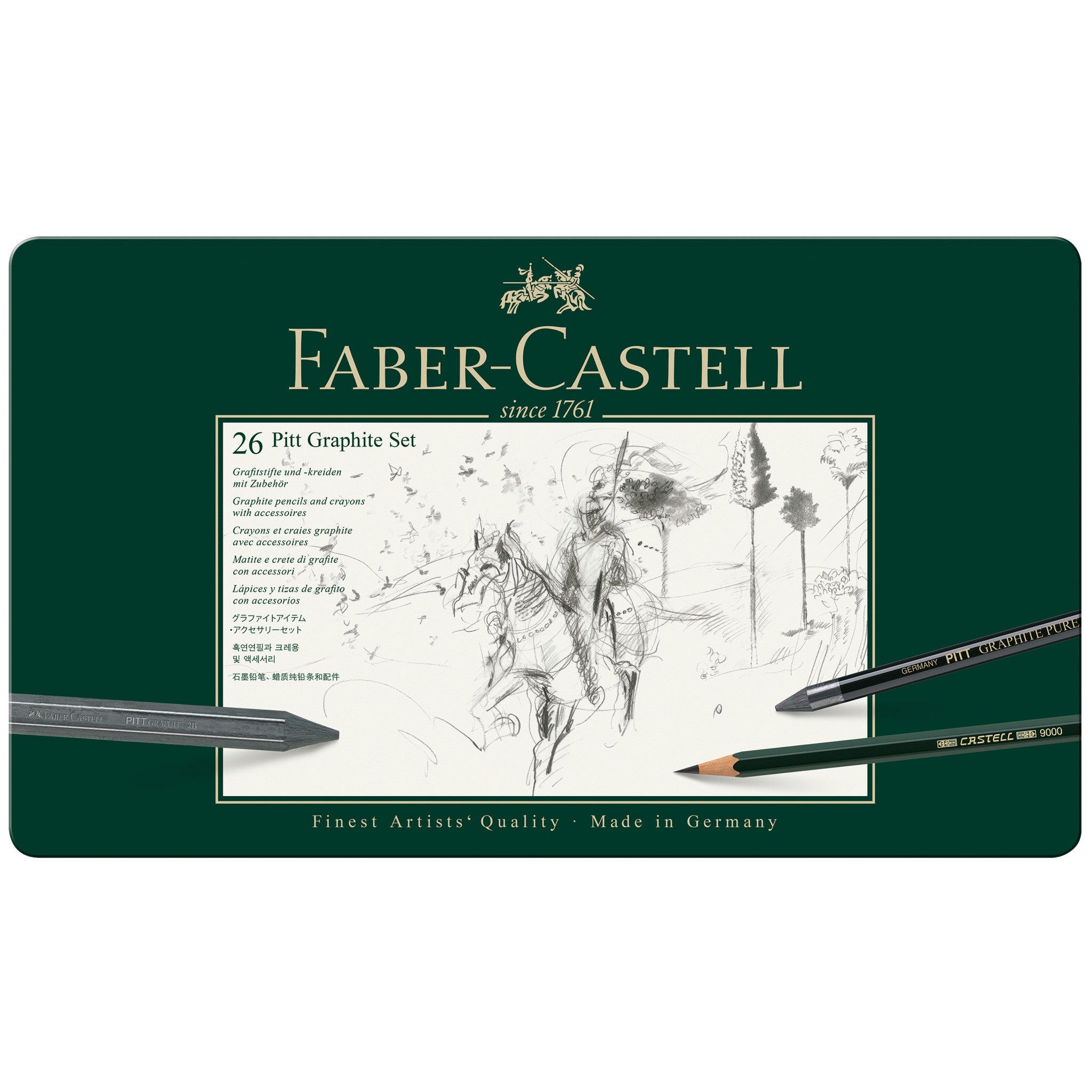 Pitt Graphite Set, Tin of 26 - #FC112974