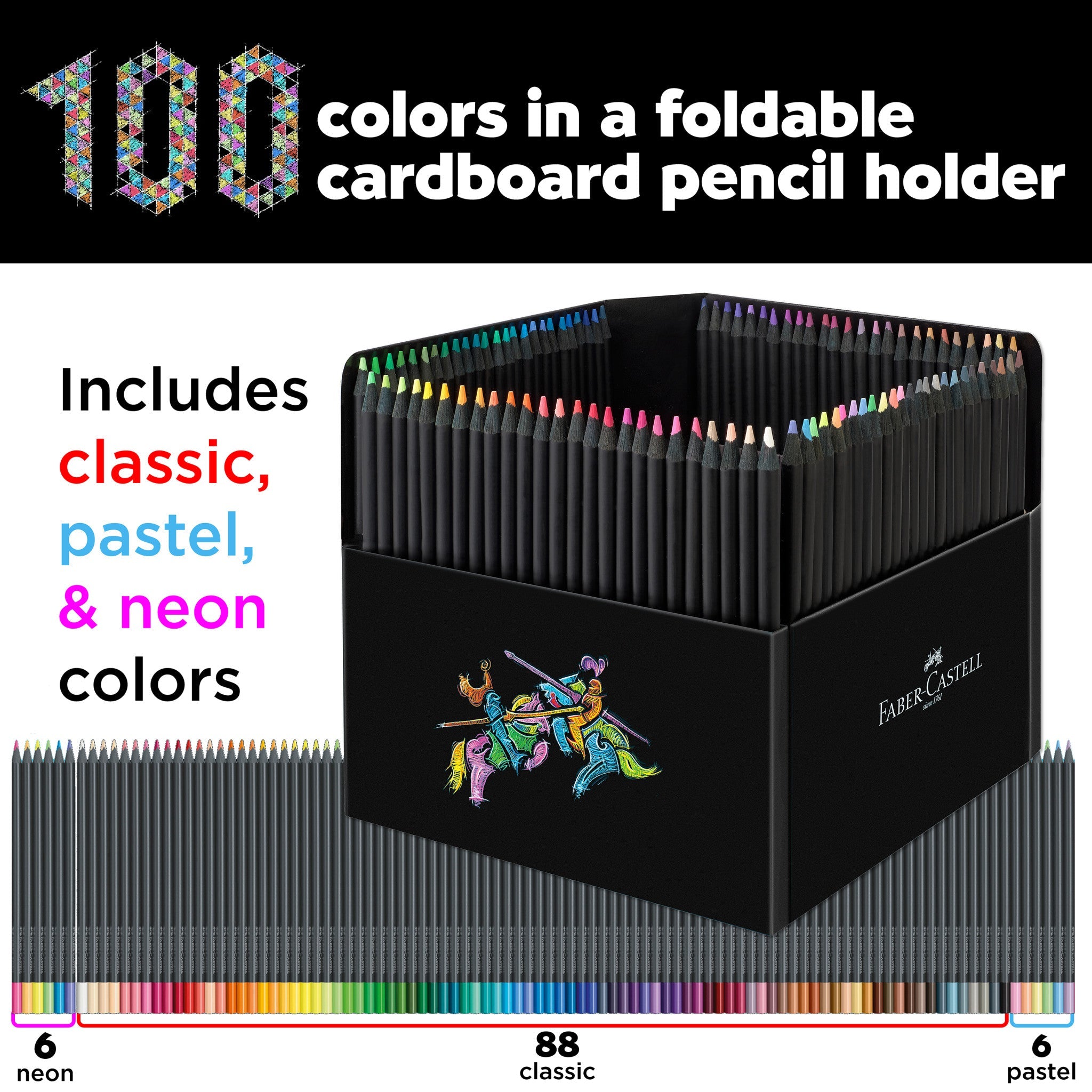 Black Edition Colored Pencils - Box of 100 - #FC116411
