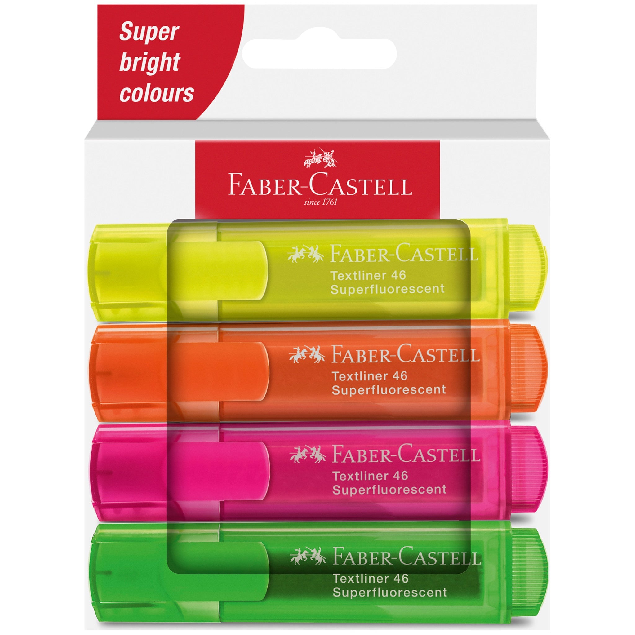 Highlighters, Neon Colors - Box of 4 - #FC254644