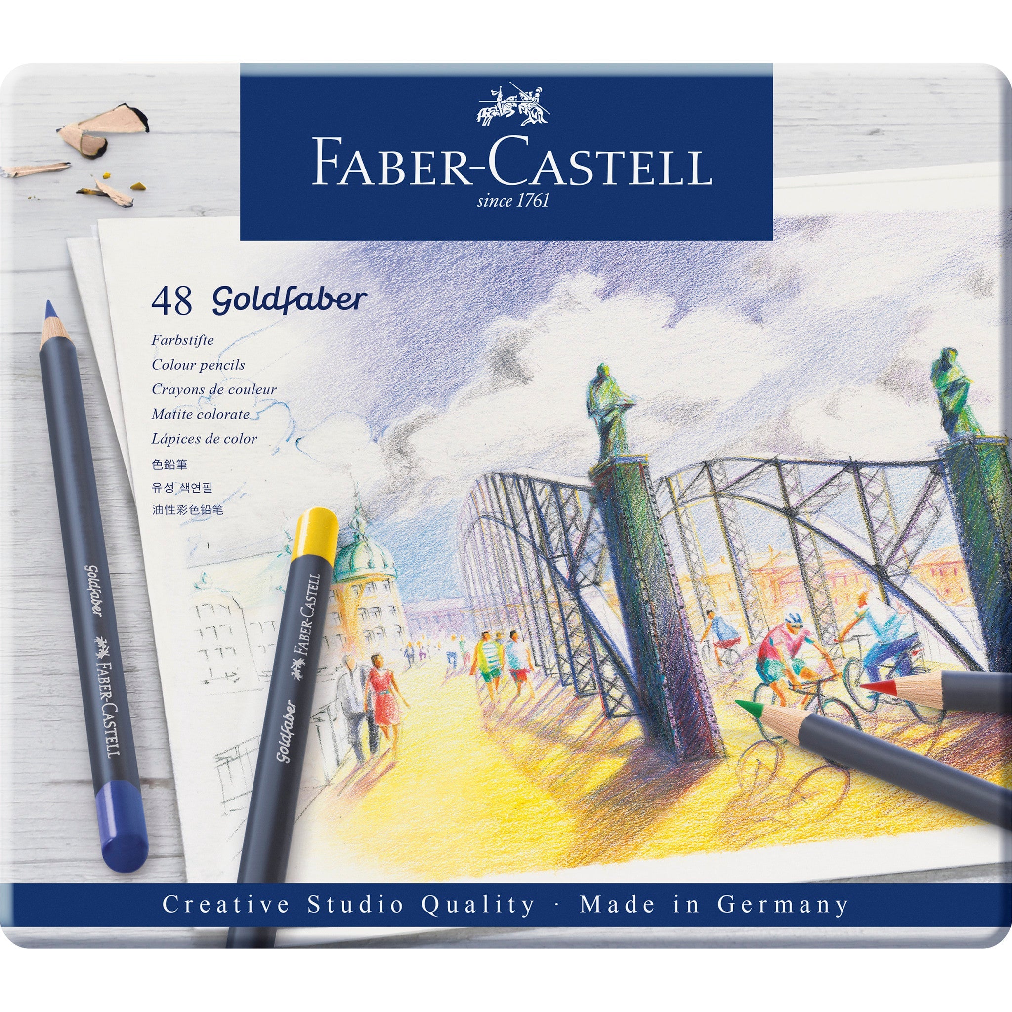 Goldfaber Color Pencils - Tin of 48 - #FC214748