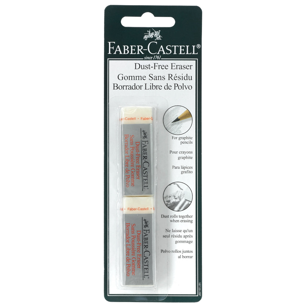Dust-Free Vinyl Art Eraser, White - 2 Pack - #FC187120-2BP