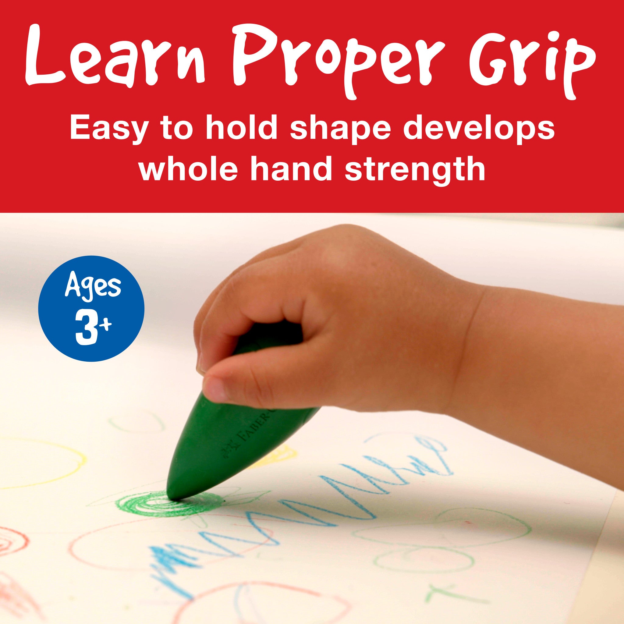 Little Creatives 4 Easy Grasp Bulb Crayons - #FC122604