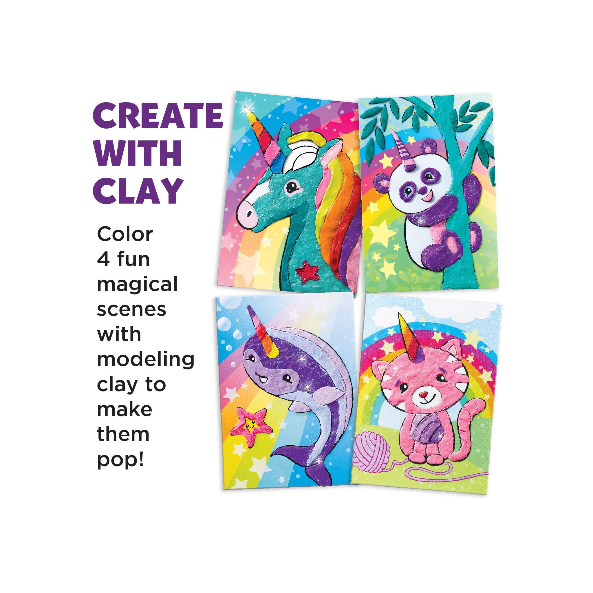 Do Art Coloring with Clay Unicorn & Friends - #FC14335
