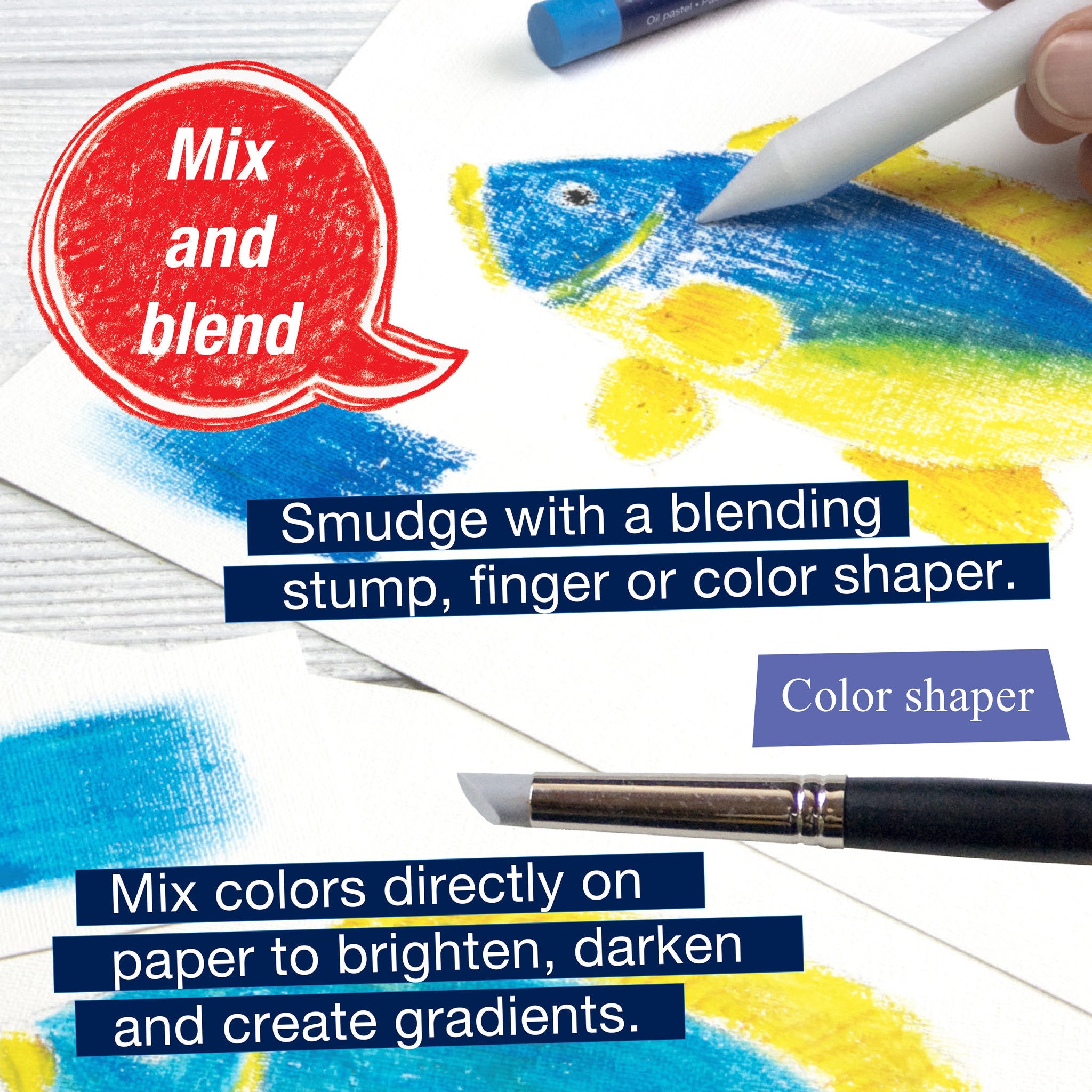Oil Pastels, Set of 12 - #FC127012