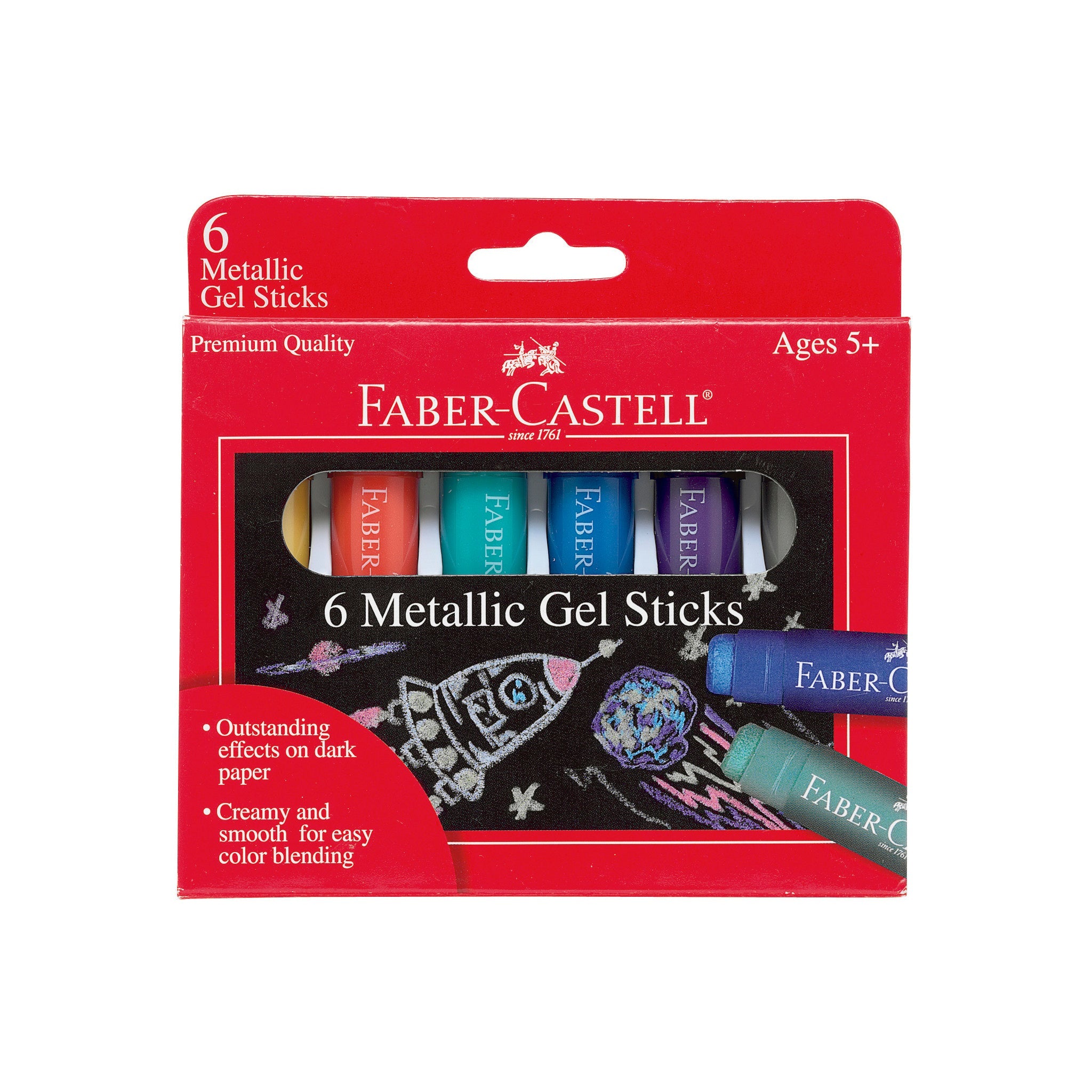 6 Metallic Gel Sticks - #FC14542