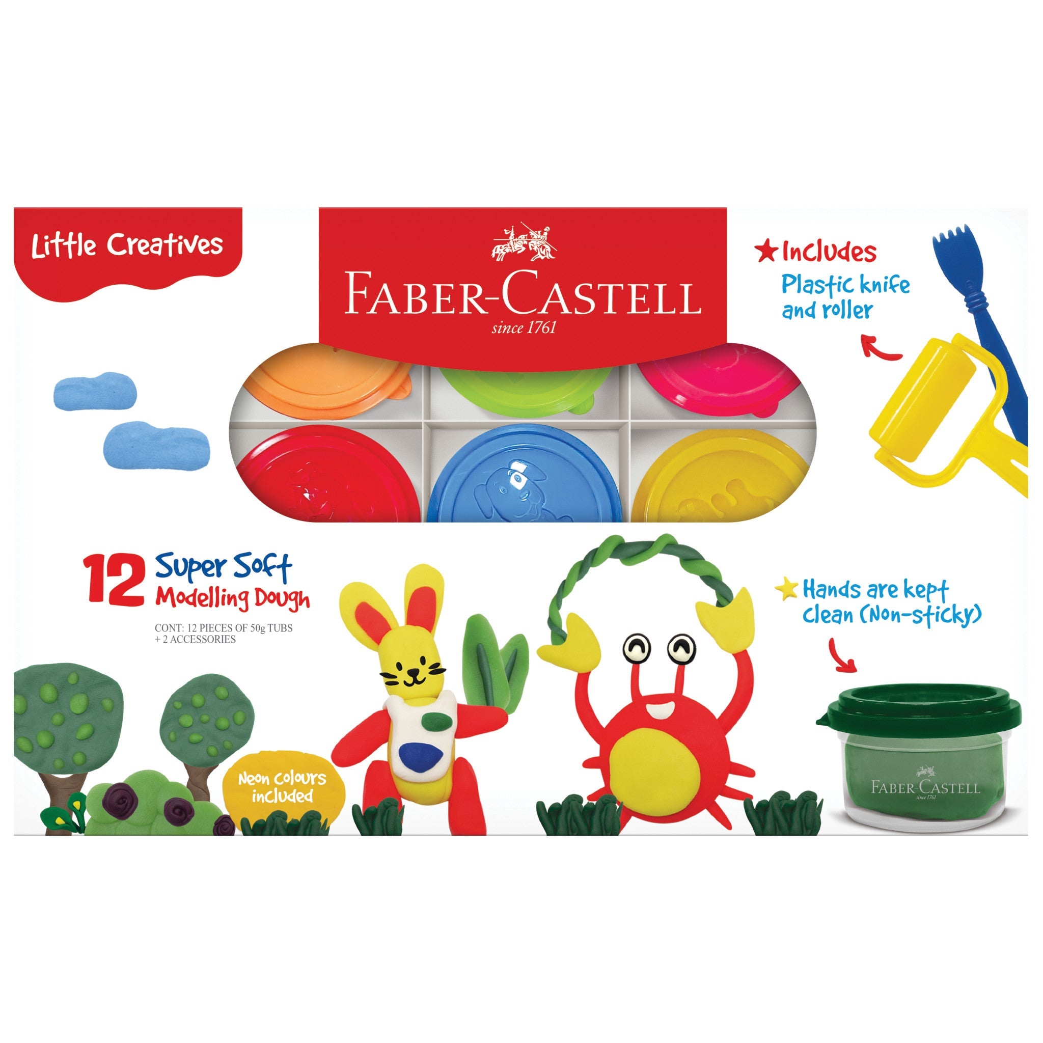 Little Creatives 12 Super Soft Modeling Dough - #FC370812