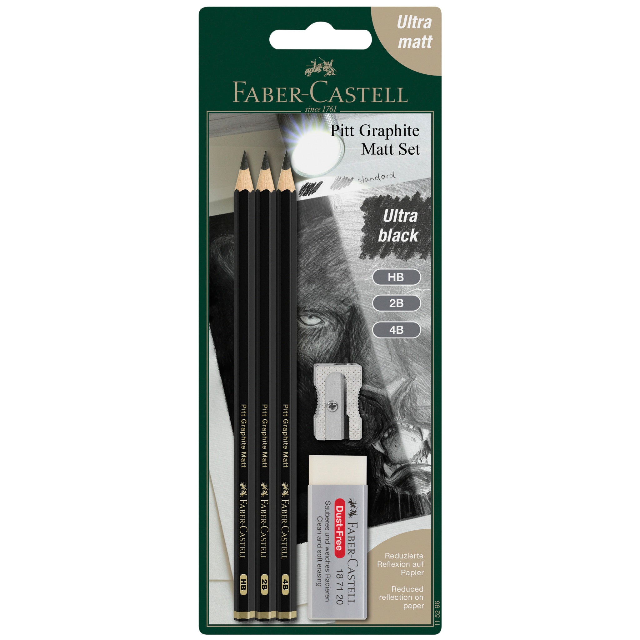 Pitt Graphite Matte, Sketching Set (HB, 2B, 4B) - #FC115296