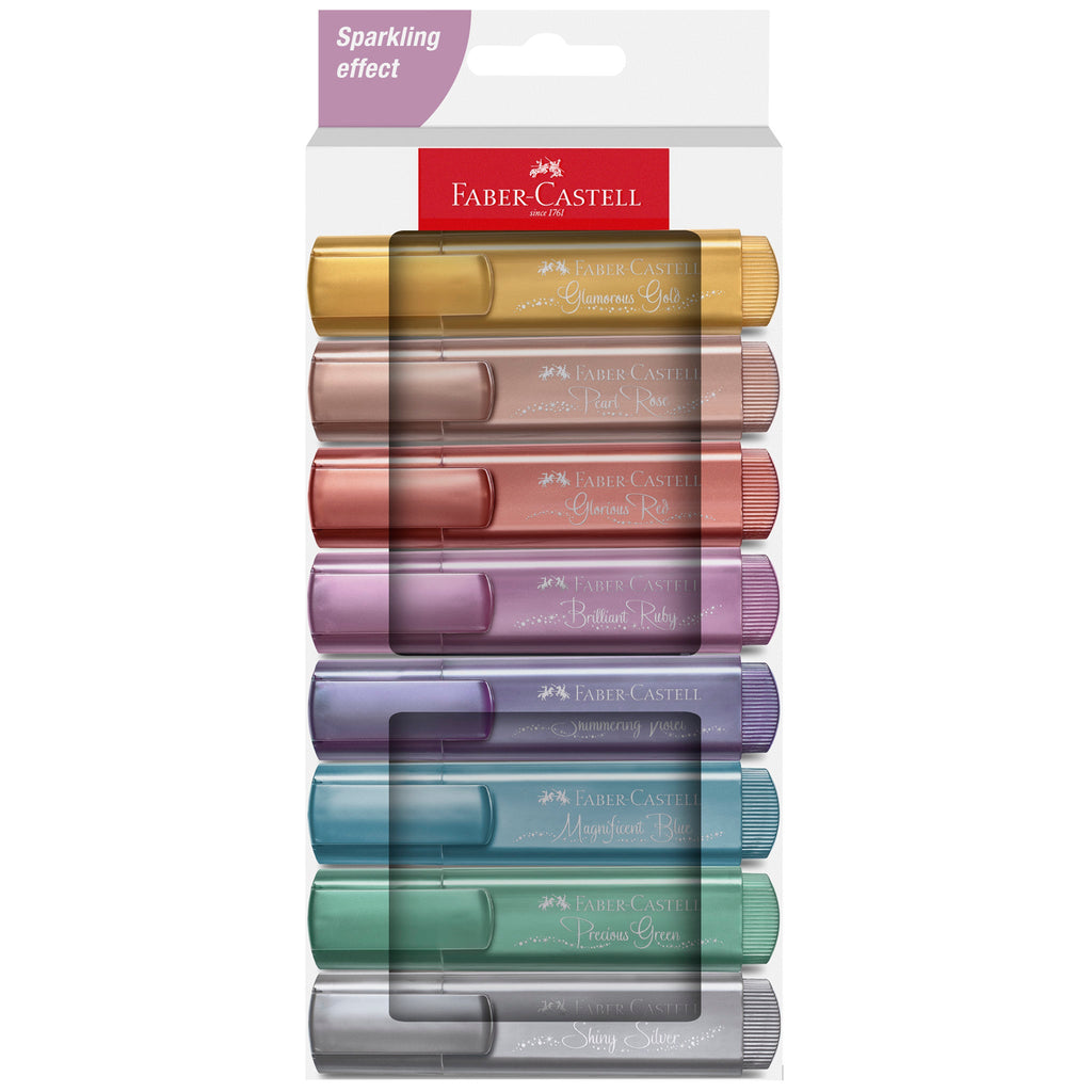 Highlighters, Metallic Colors - Box of 8 - #FC254678