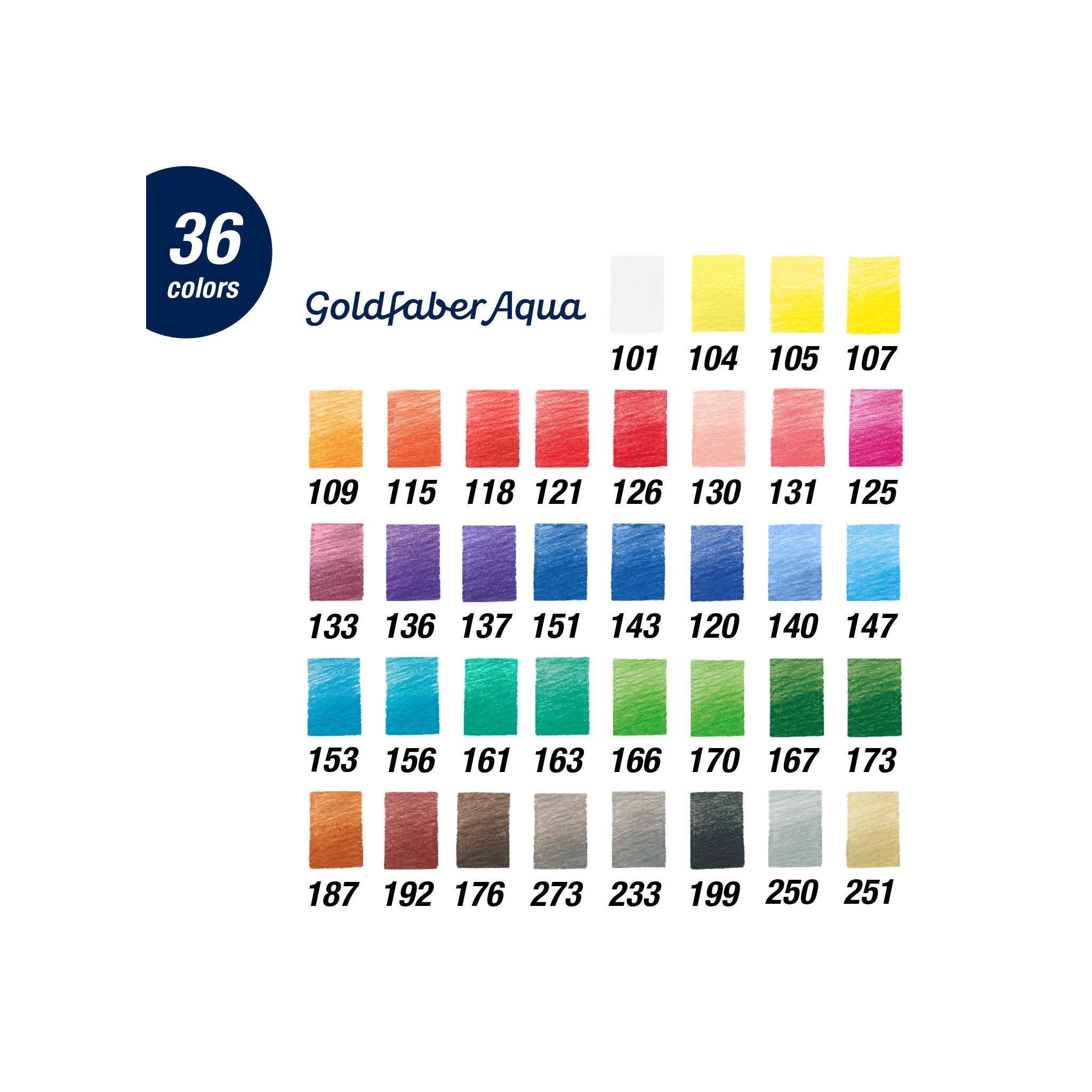Goldfaber Aqua Watercolor Pencils, Tin of 36 - #FC114636