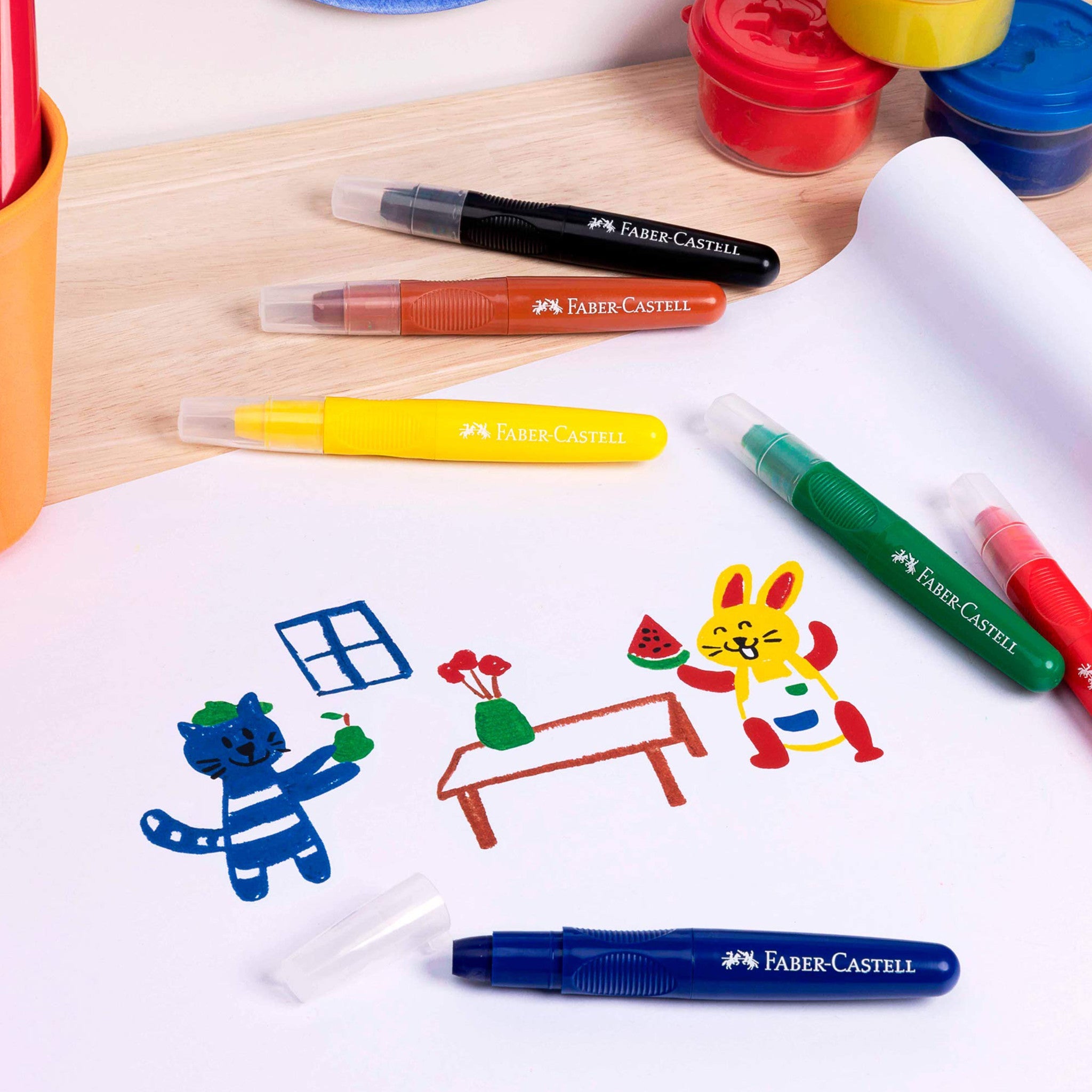 Little Creatives 6 Jumbo Creamy Crayons - #FC224010