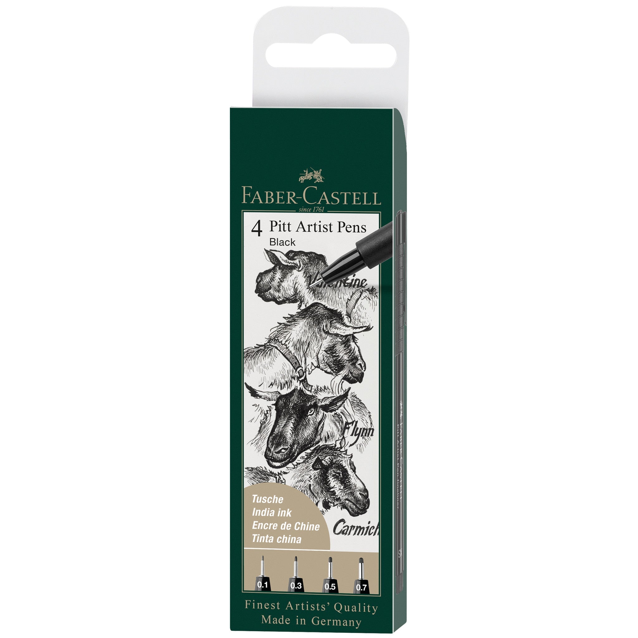 Pitt Artist Pen, #199 Black (XS, S, F, M) - #FC167115