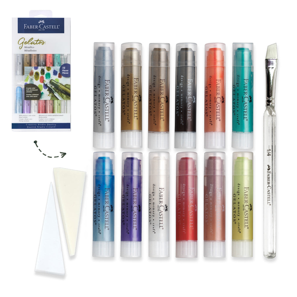 Metallic Art Crayons - 15-Piece Set - #FC770170
