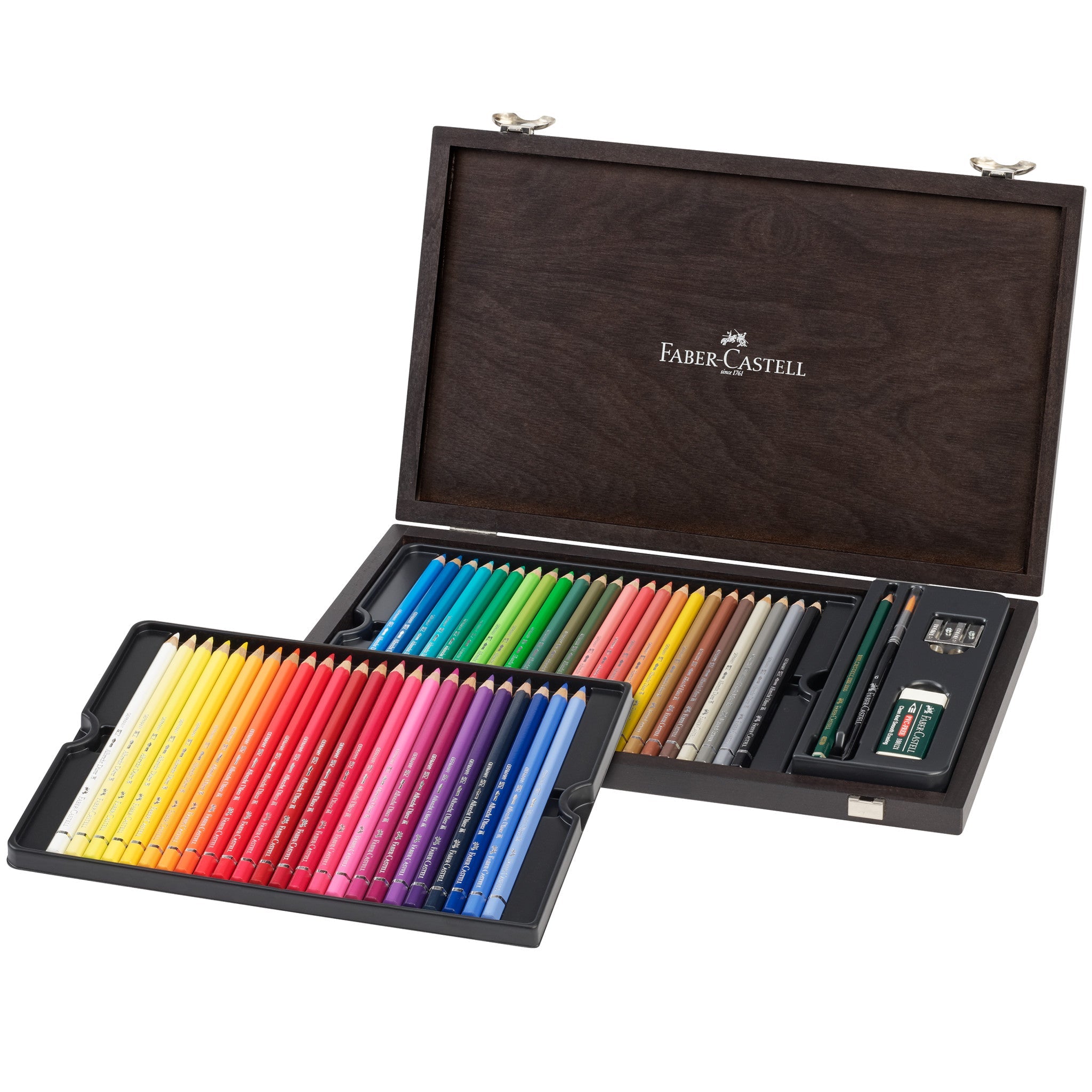 Albrecht Dürer Artists' Watercolor Pencils, Wood Case of 48 with Accessories - #FC117506