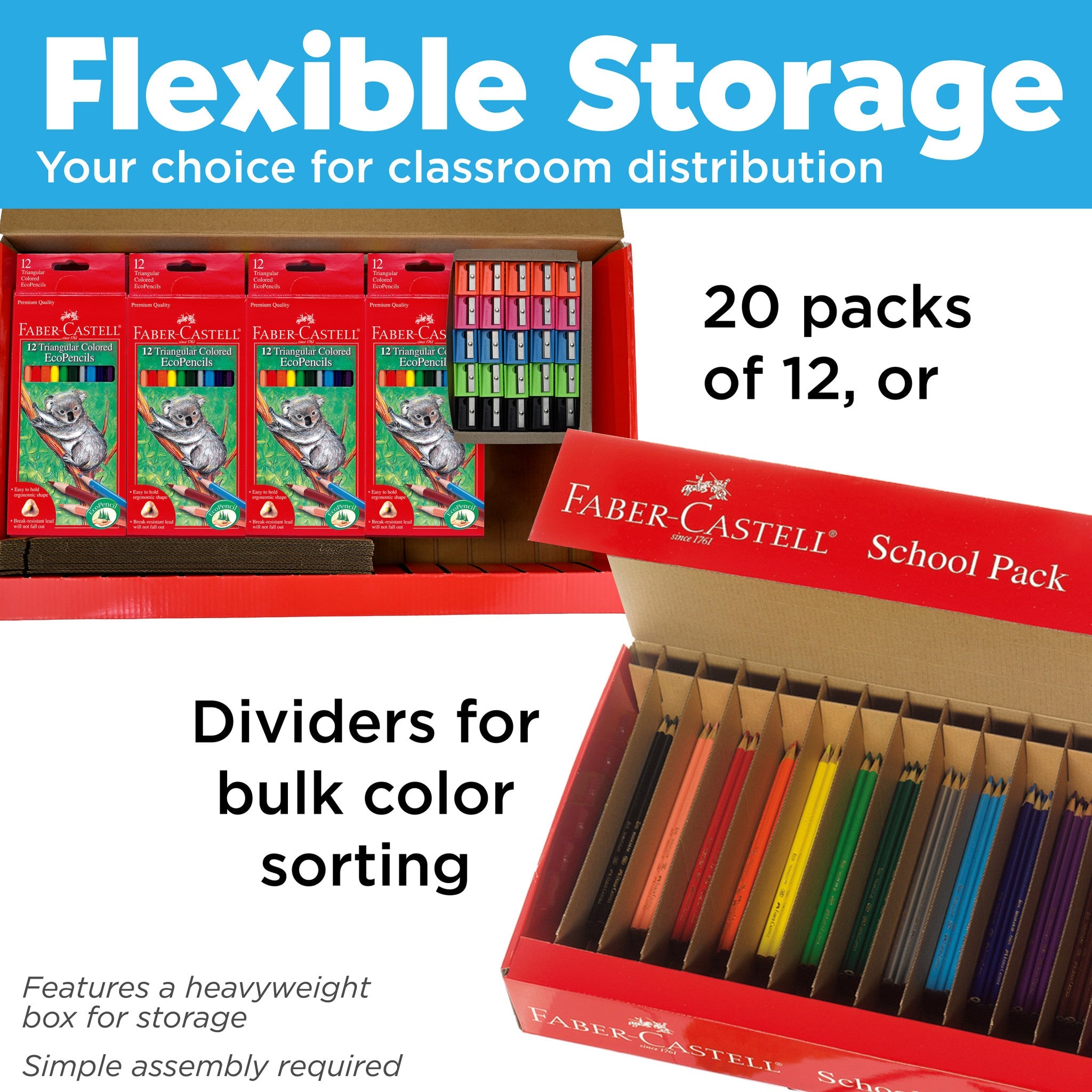 Triangular Colored EcoPencil School Pack - #FC900006