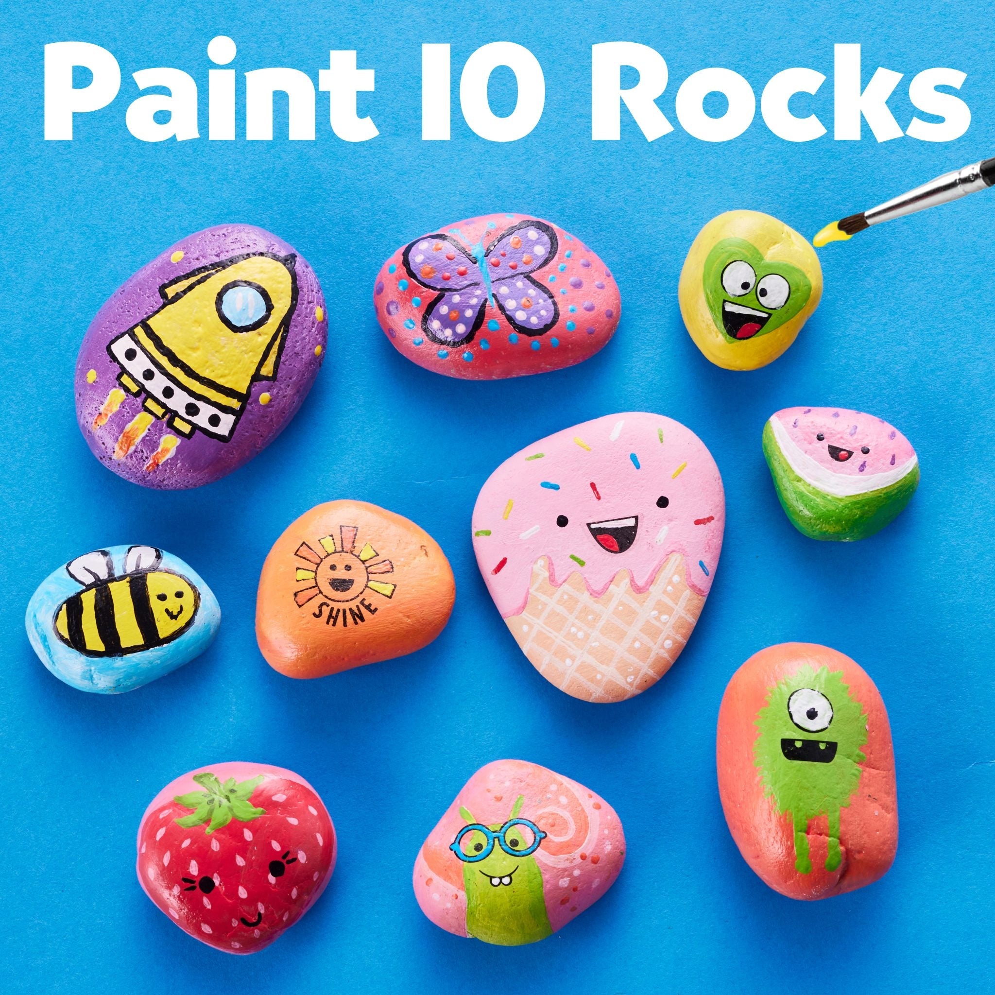 Hide & Seek Rock Painting - #6161000