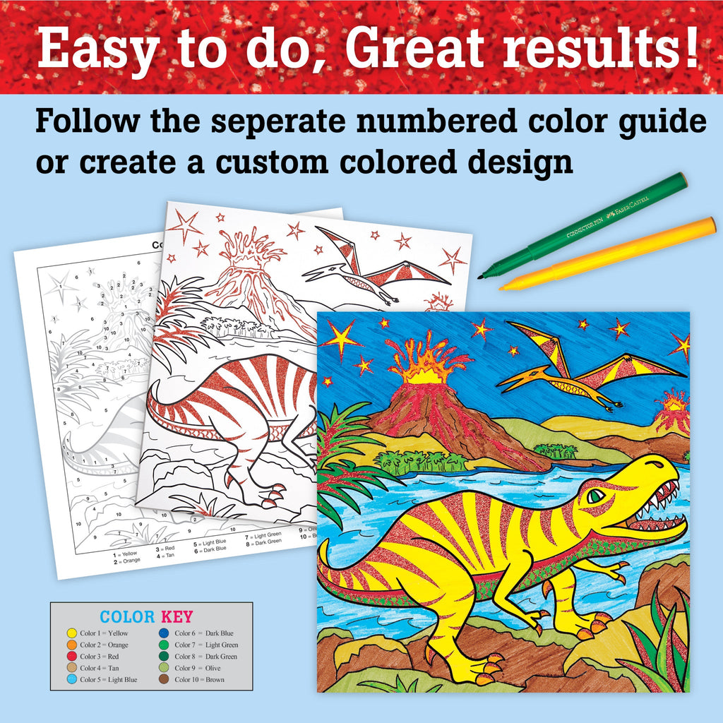 Color by Number T-Rex Foil Fun - #FC14309