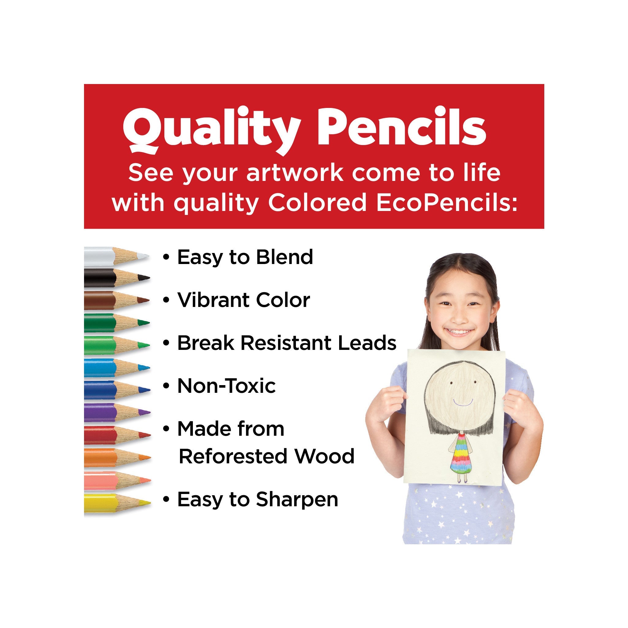 World Colors 15 Colored EcoPencils - #FC120112CCE