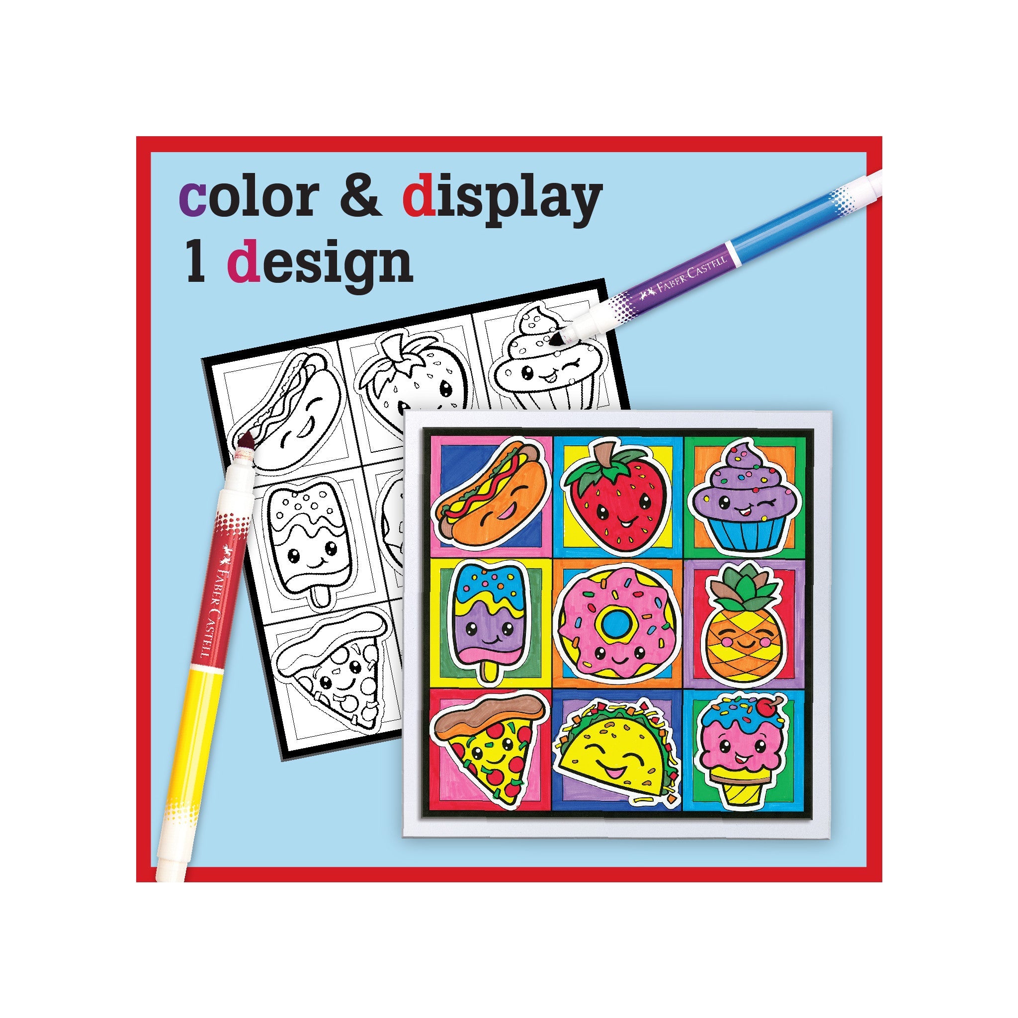 Color by Number Foodie Friends - #FC14336