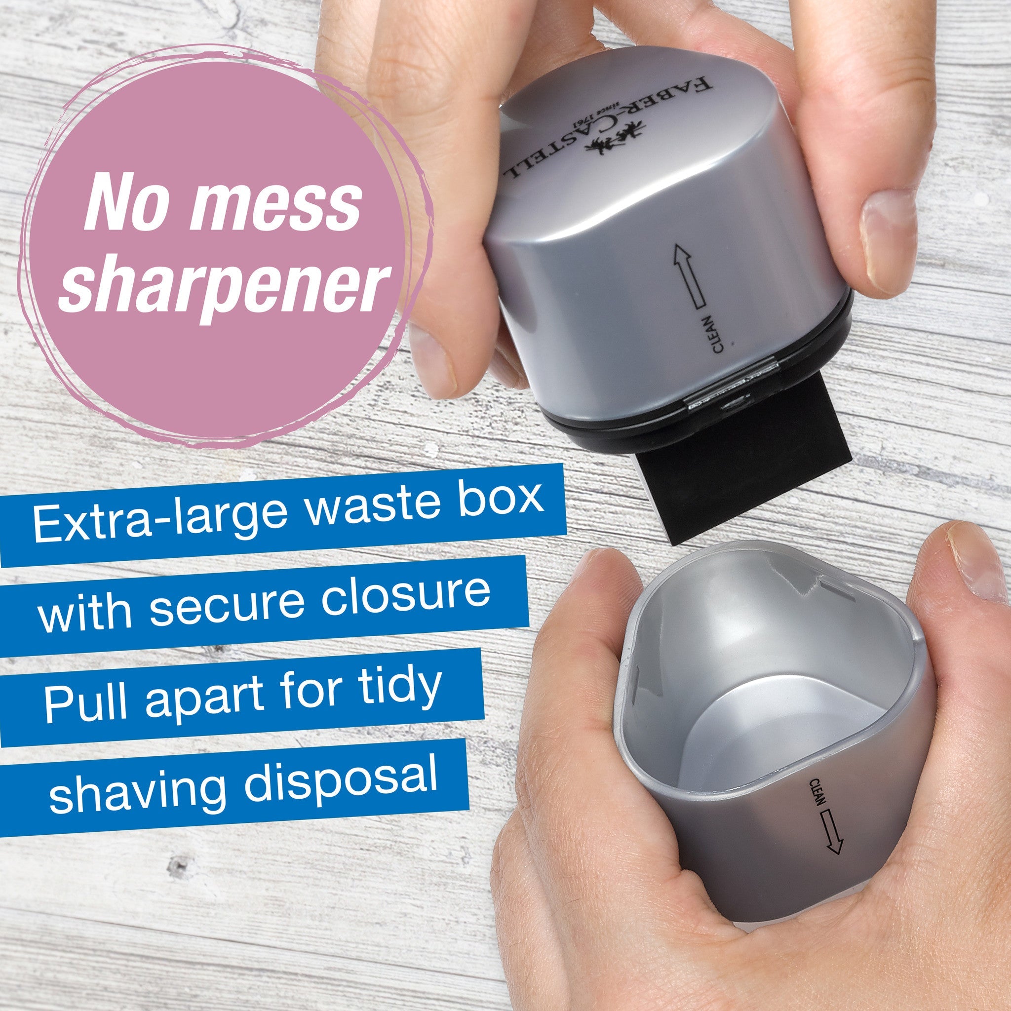 Grip Trio Pencil Sharpener, Rose Shadows - #FC770307