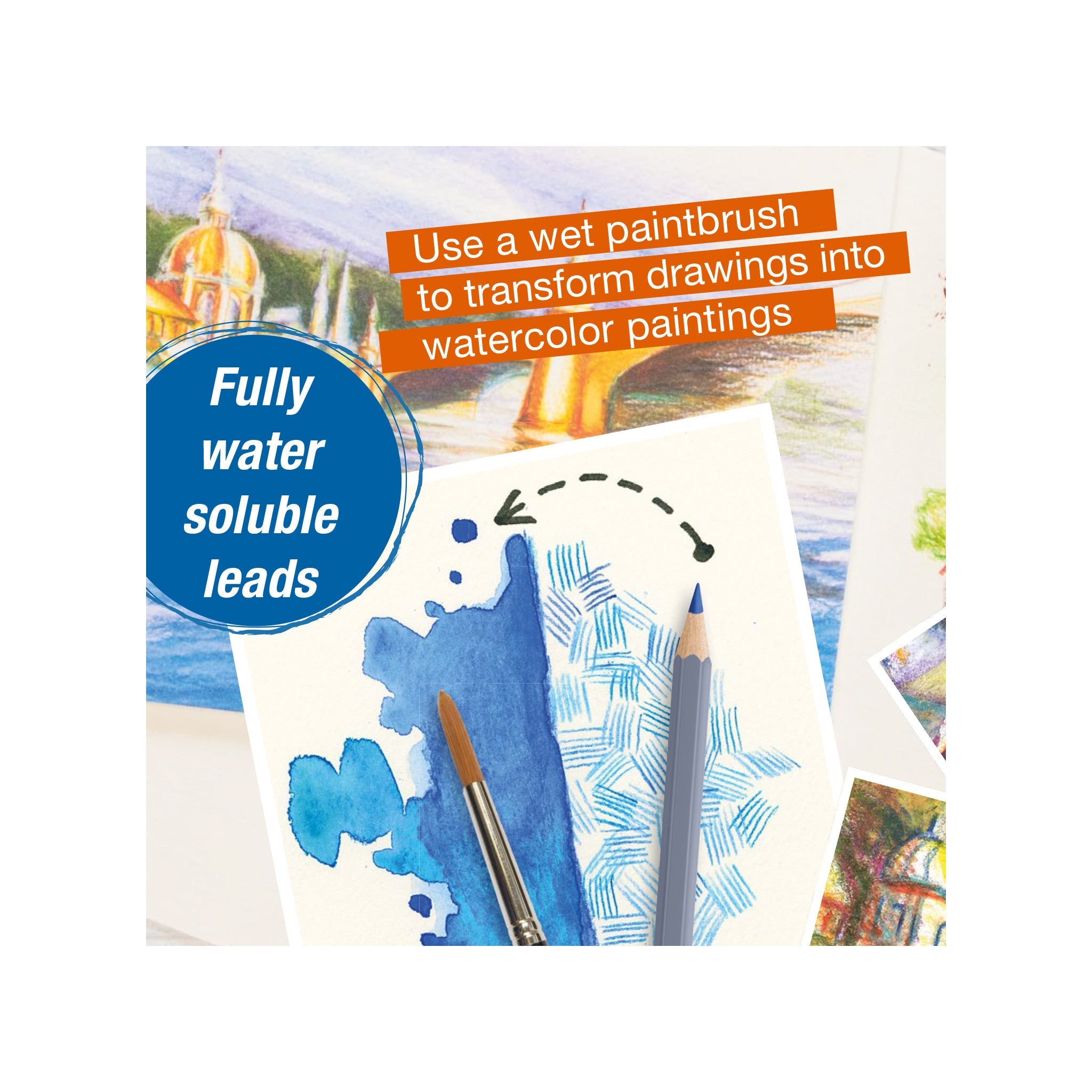 Goldfaber Aqua Watercolor Pencils, Tin of 36 - #FC114636