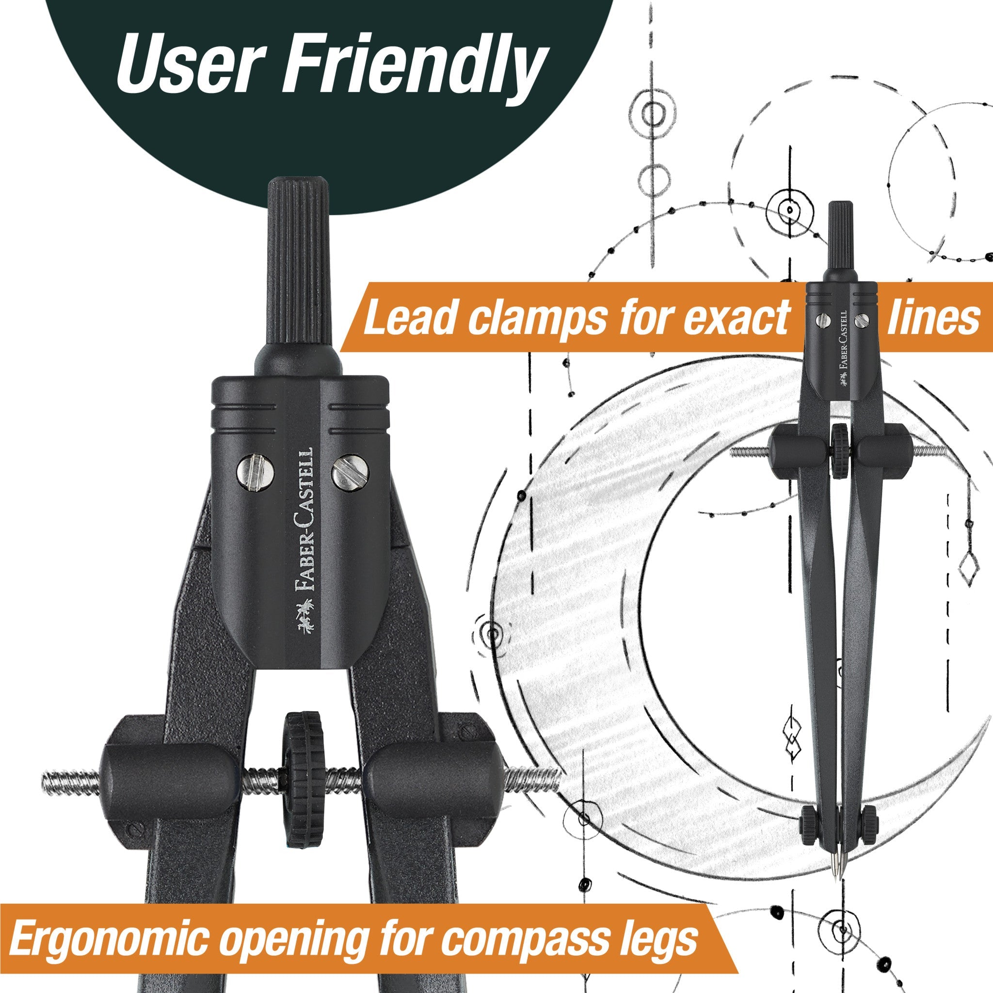 Quick-Set Compass, Stream Series - Black Stone - #FC174530