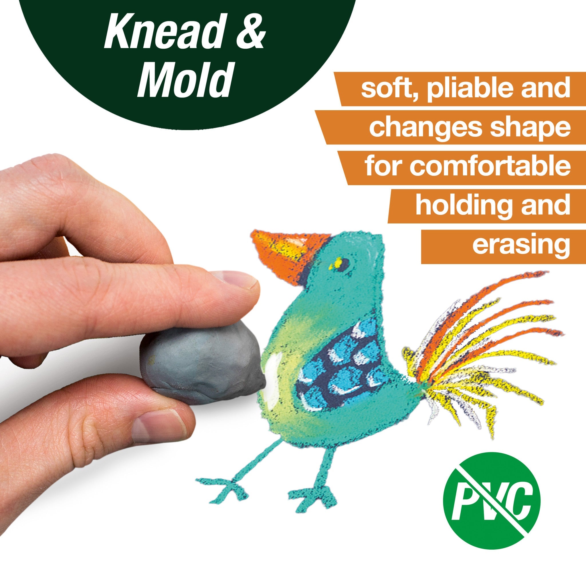 Kneaded Eraser, Grey - #FC127220