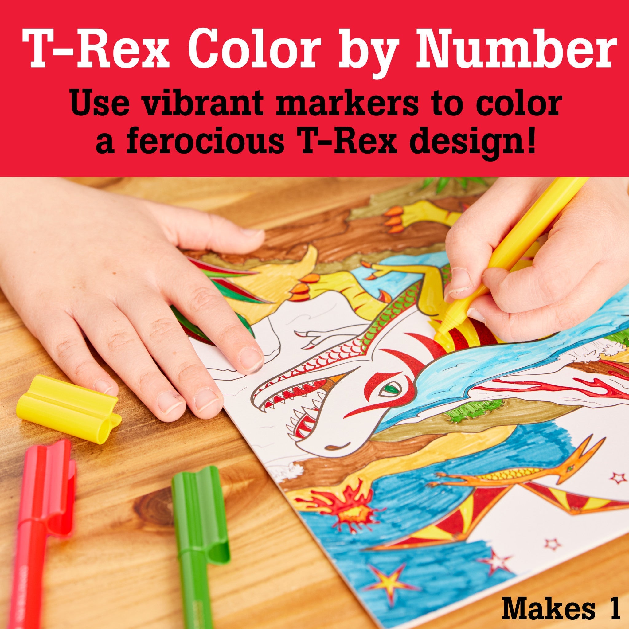 Color by Number T-Rex Foil Fun - #FC14309
