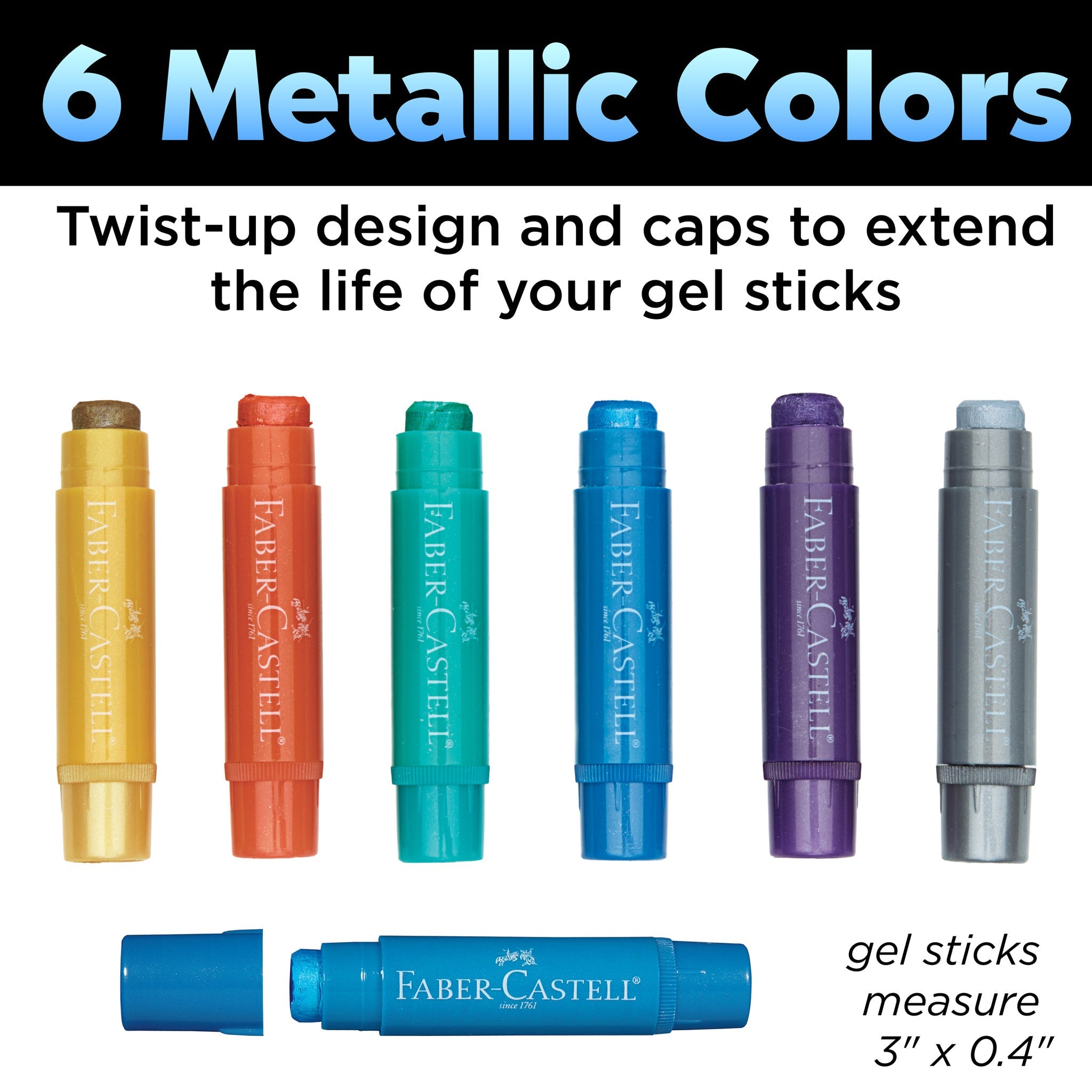 Metallic Gel Stick School Pack - #FC900022