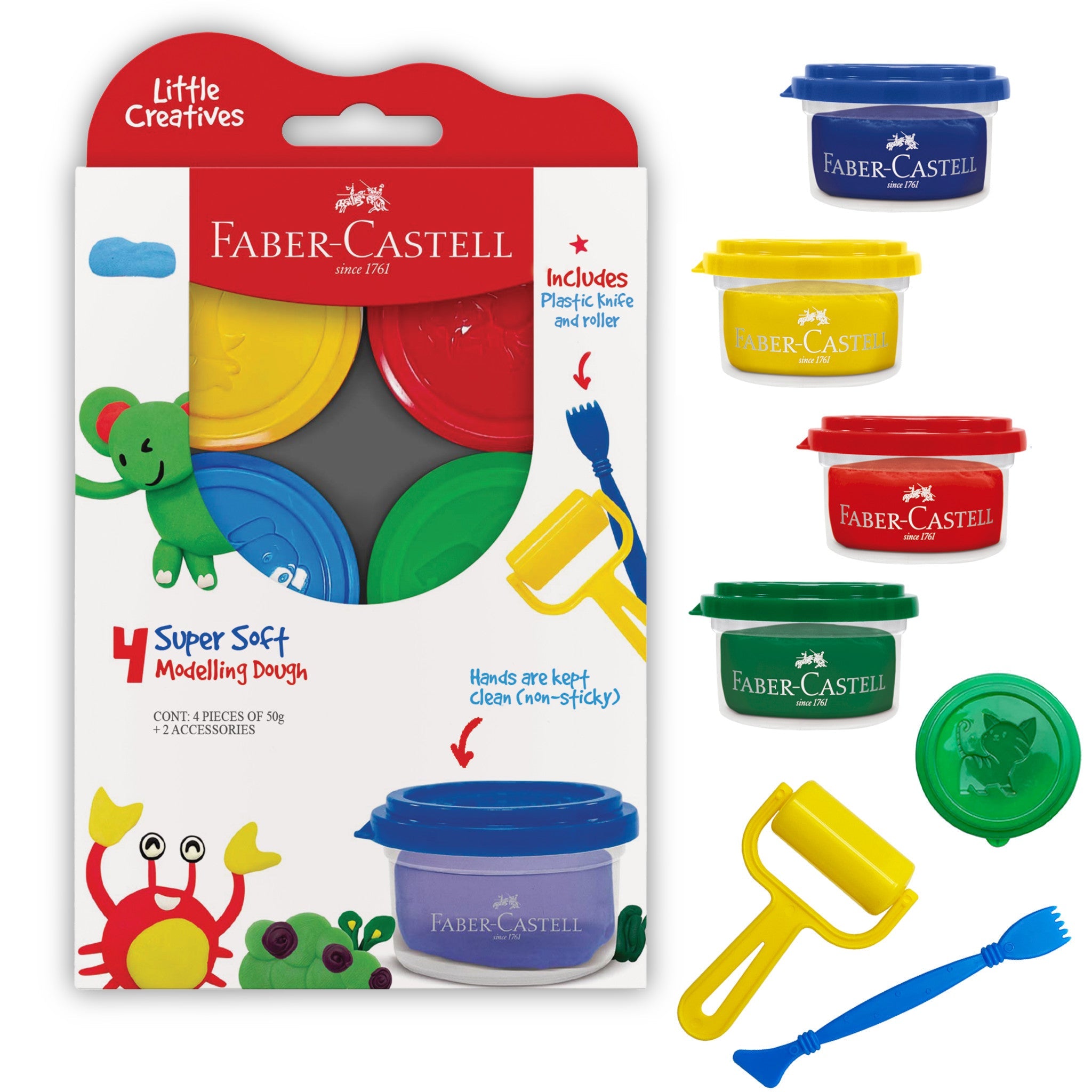 Little Creatives 4 Super Soft Modeling Dough - #FC370814