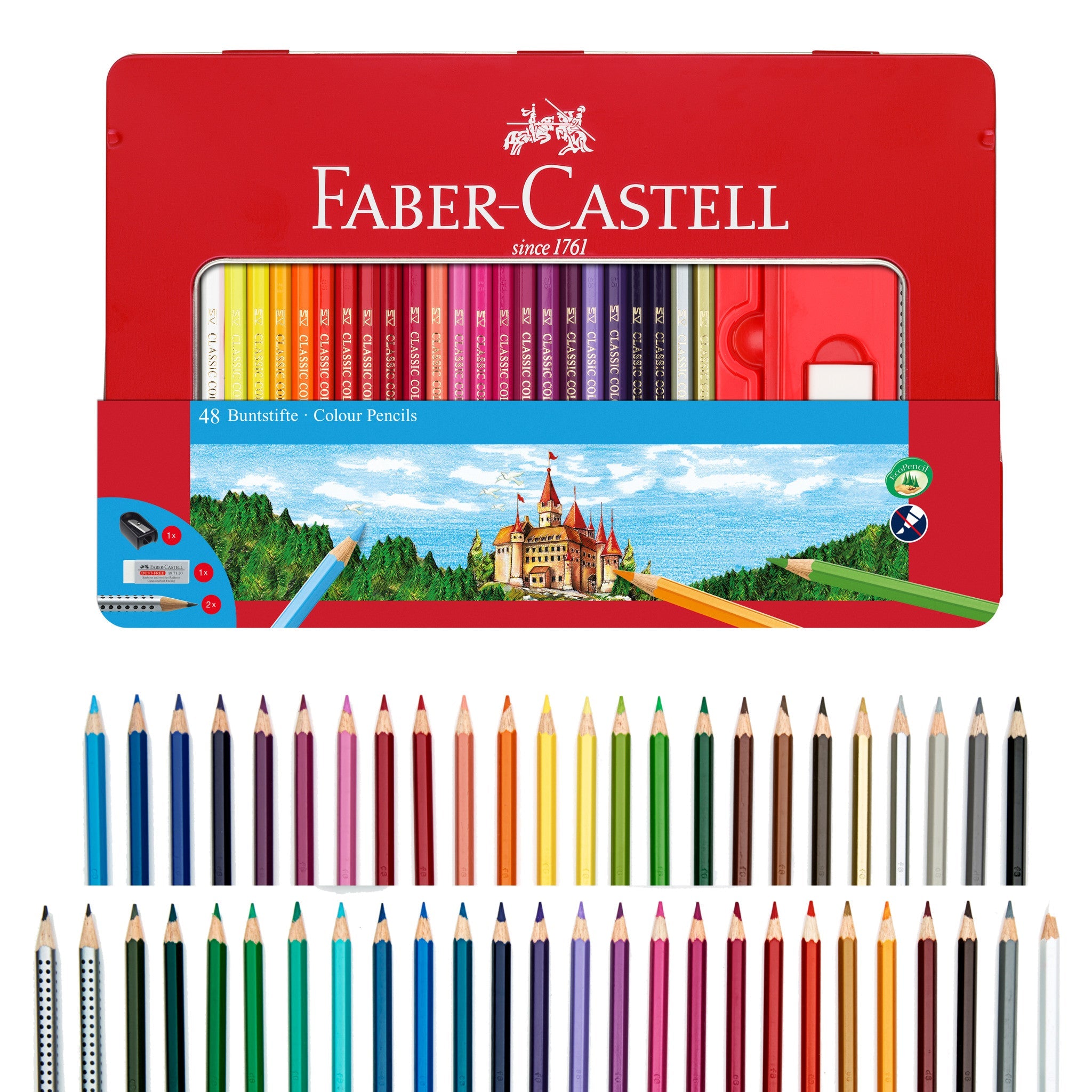 48 Classic Color Pencils & Accessories - Gift Set - #FC115888