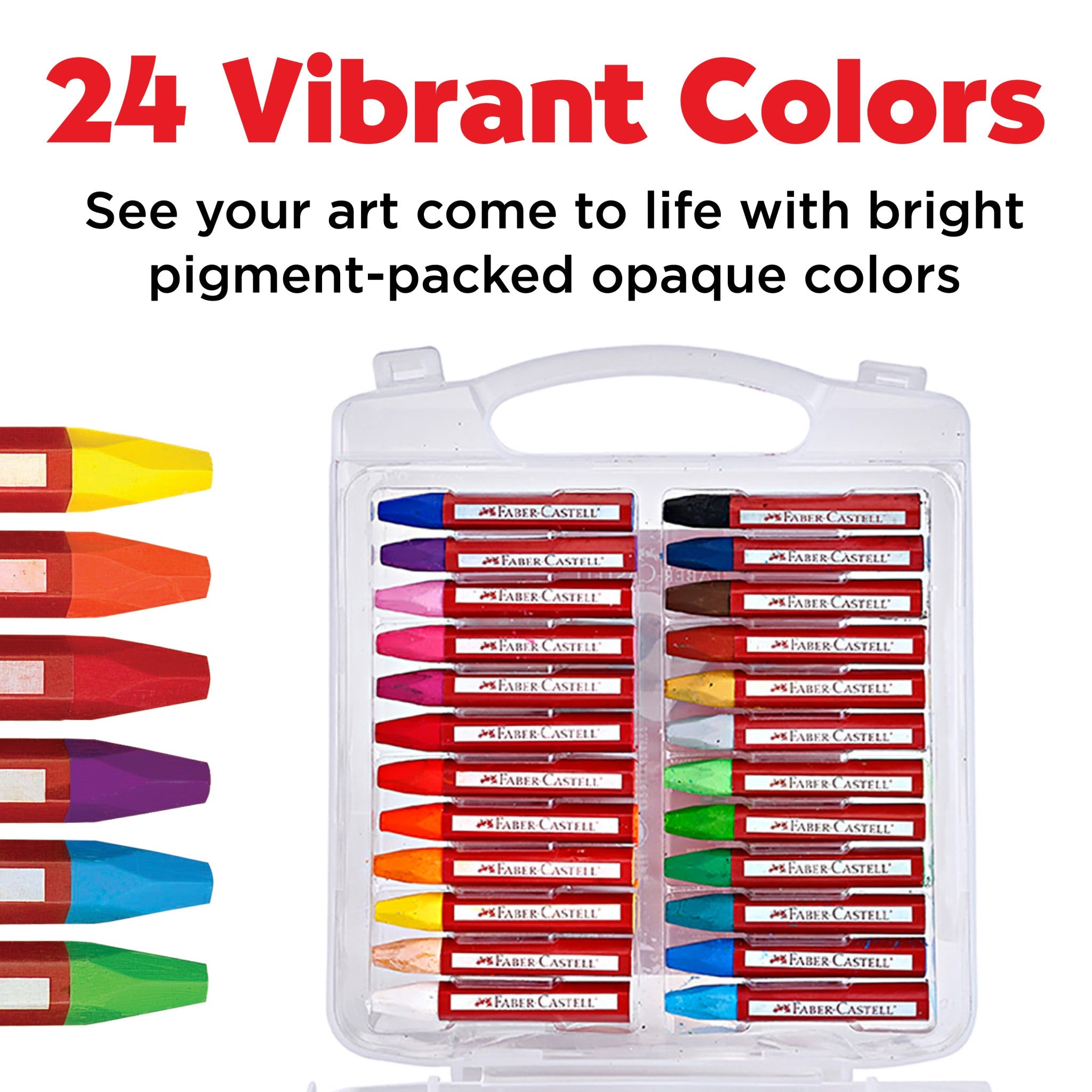 24 Oil Pastels in Storage Case - #FC124024