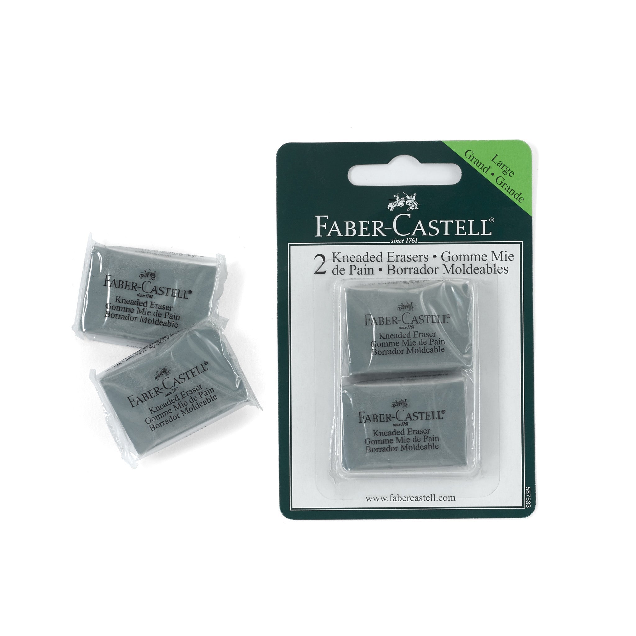 Kneaded Eraser, Large - 2 Pack - #FC587533