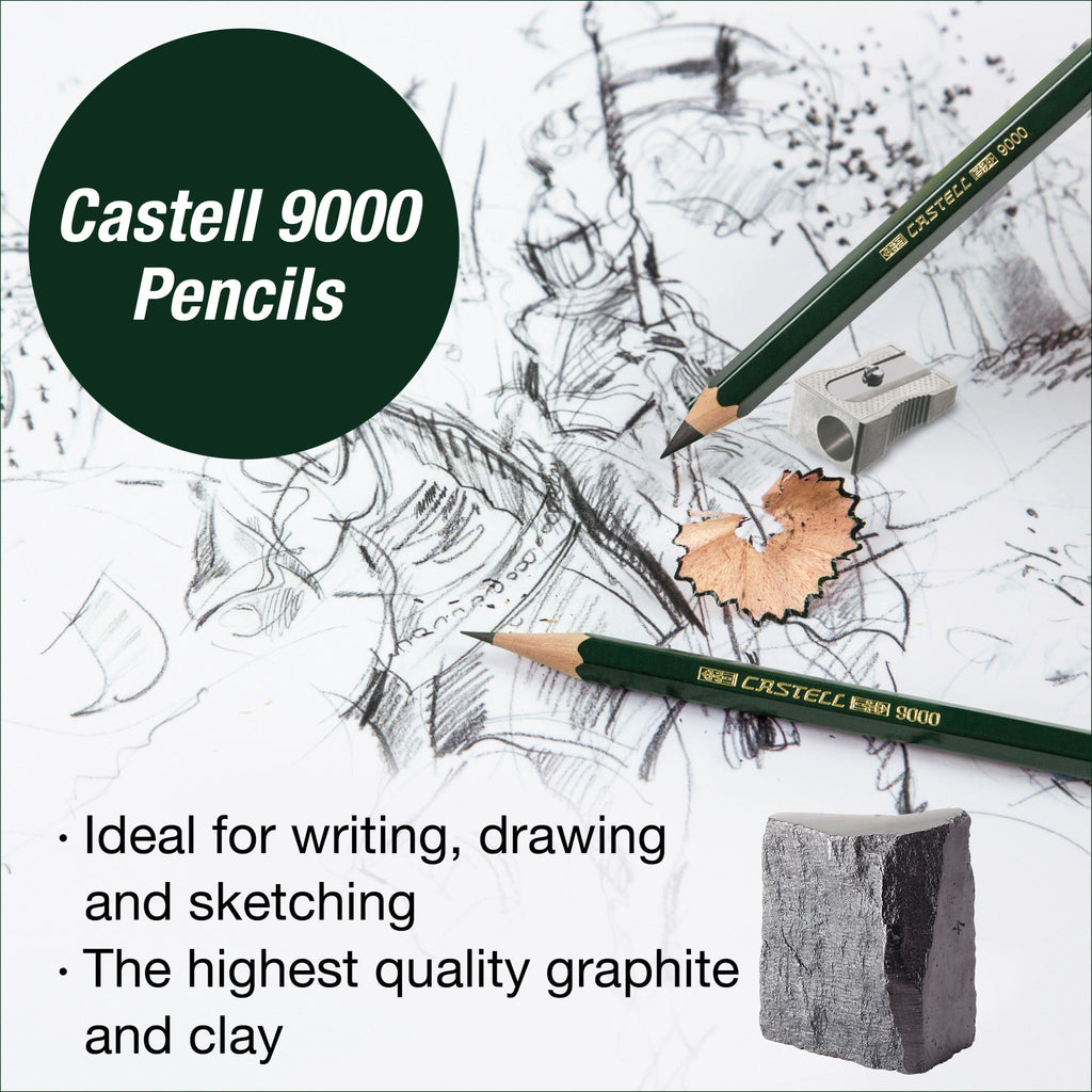 Castell 9000 Graphite Pencils, Sketching & Accessories Set - #FC800160