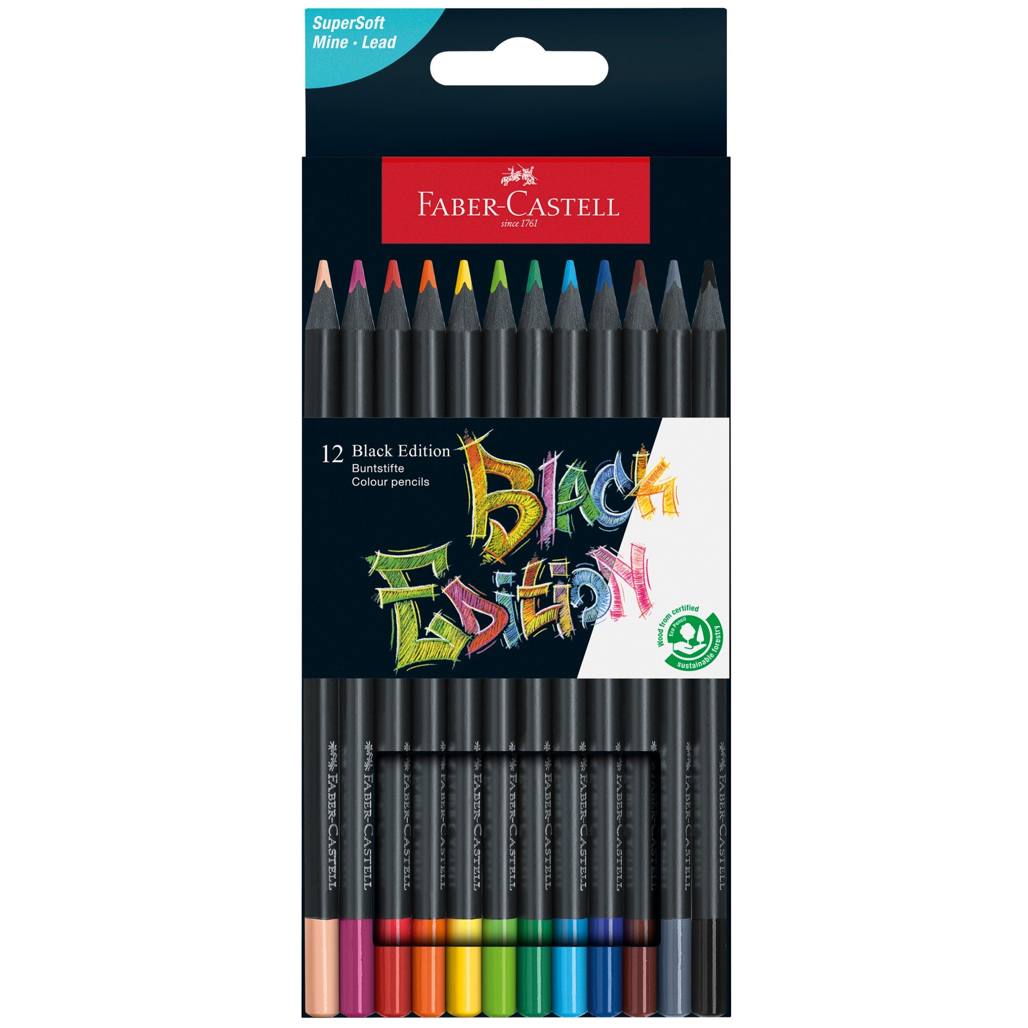 Black Edition Colored Pencils, Box of 12 - #FC116412