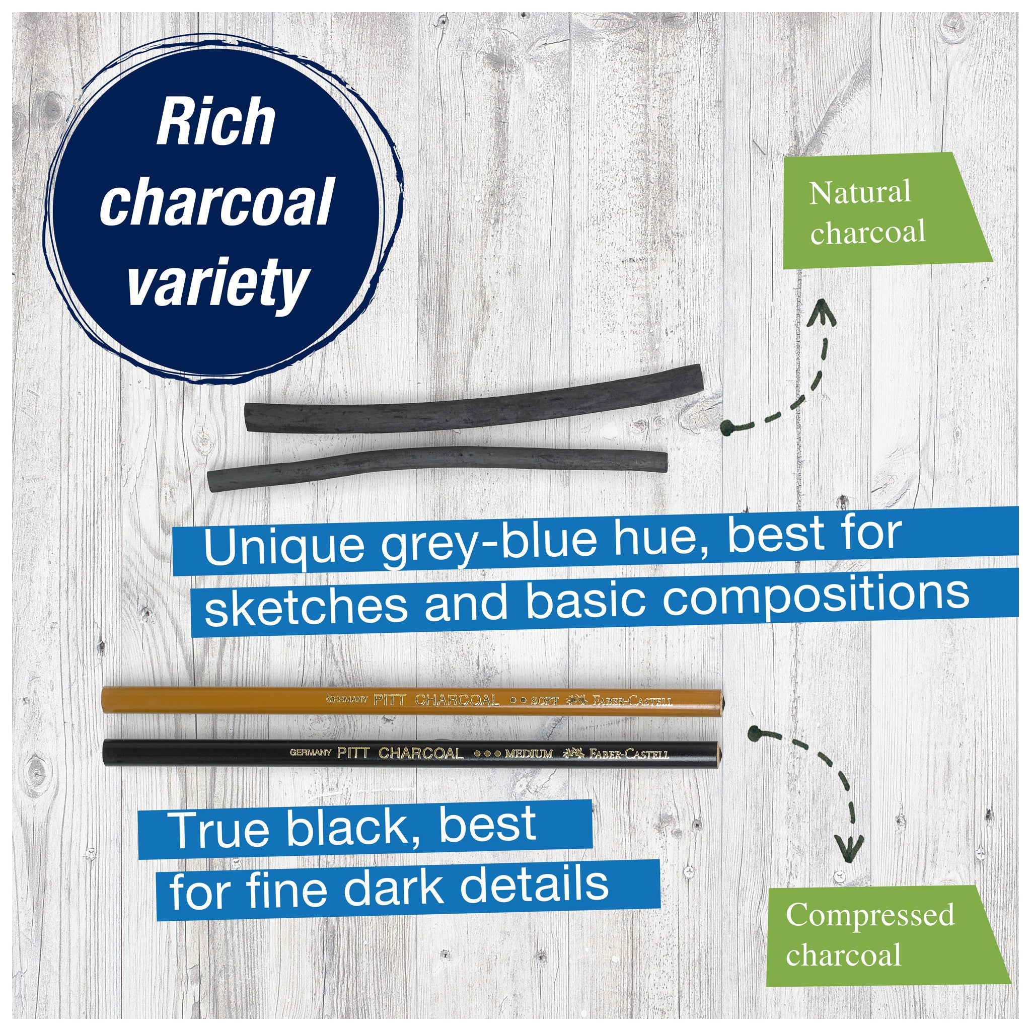 Charcoal Sketch Set - #FC114002
