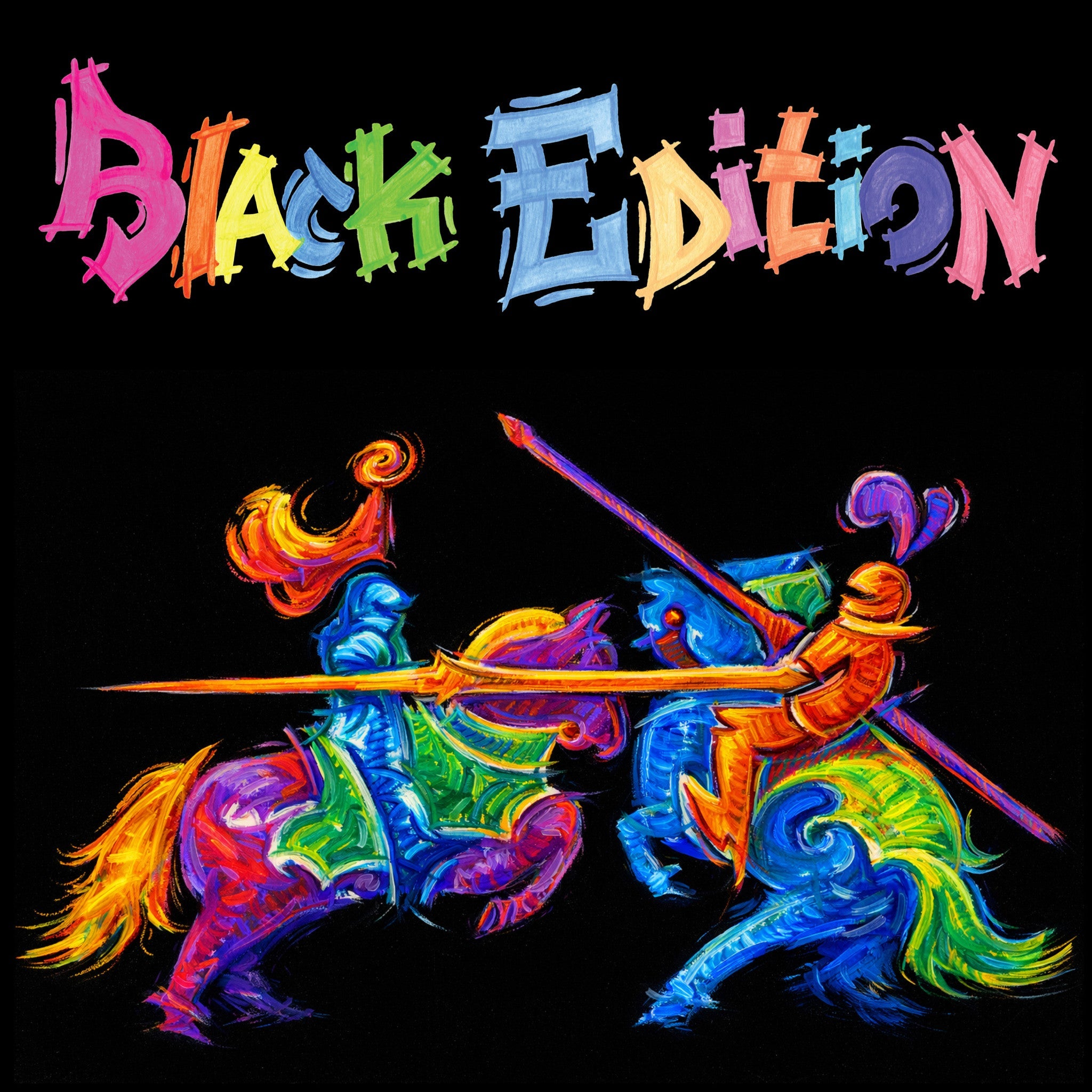 Black Edition 12 Ct Acrylic Liquid Paint Tubes, Neon - #FC14652T