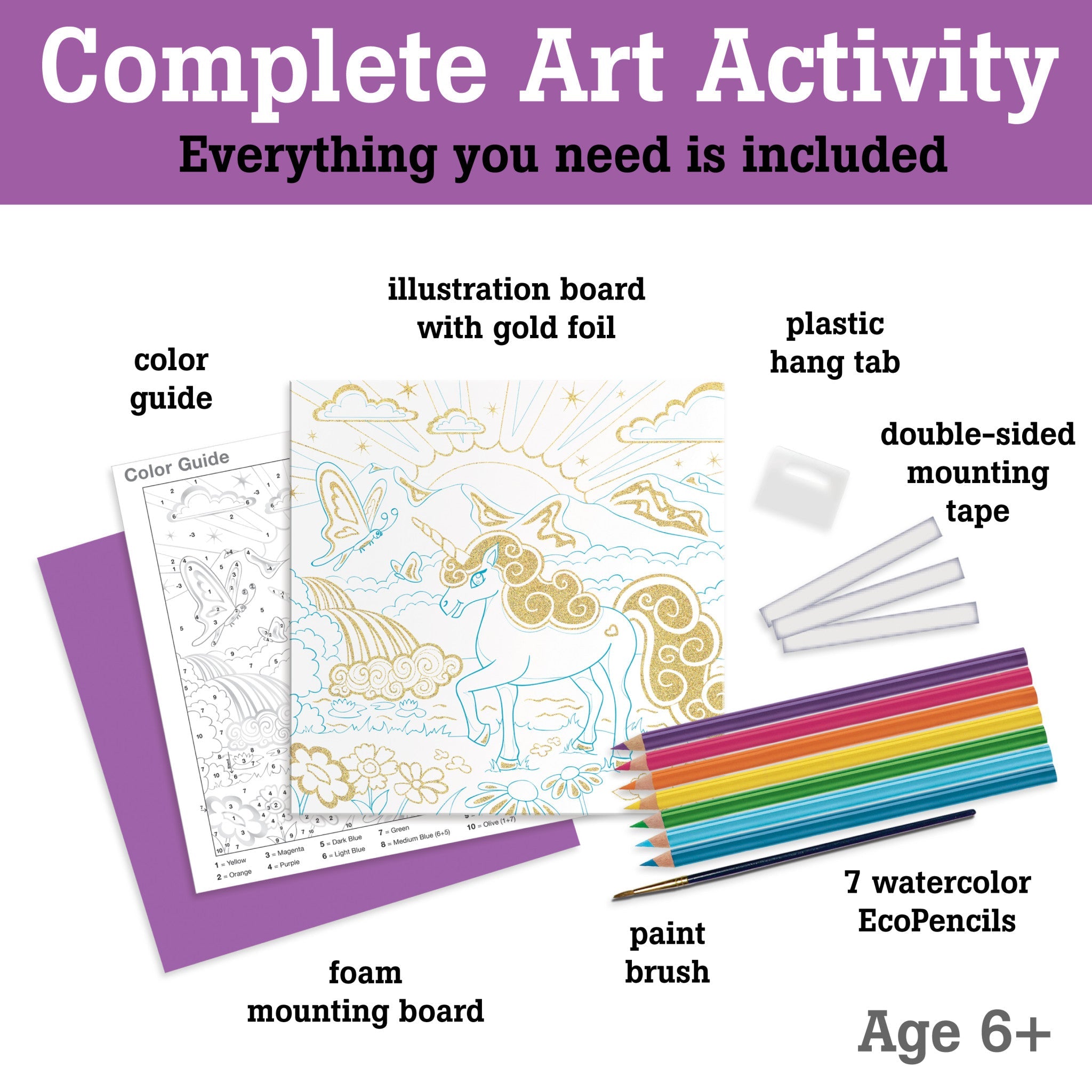 Paint by Number Unicorn Foil Fun - #FC14322