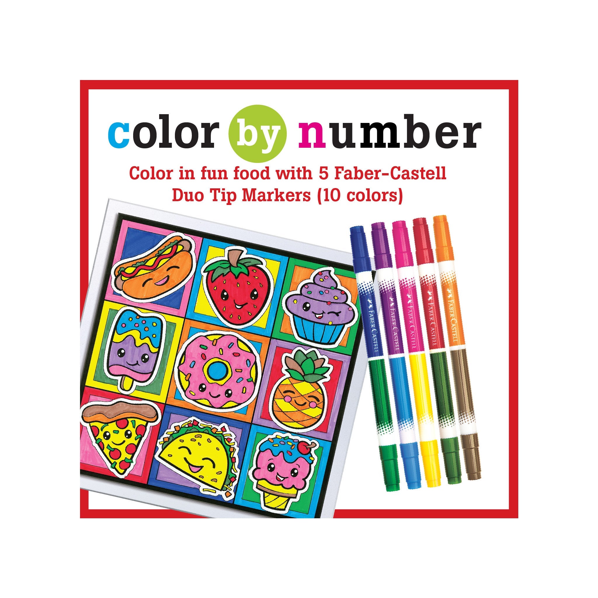 Color by Number Foodie Friends - #FC14336