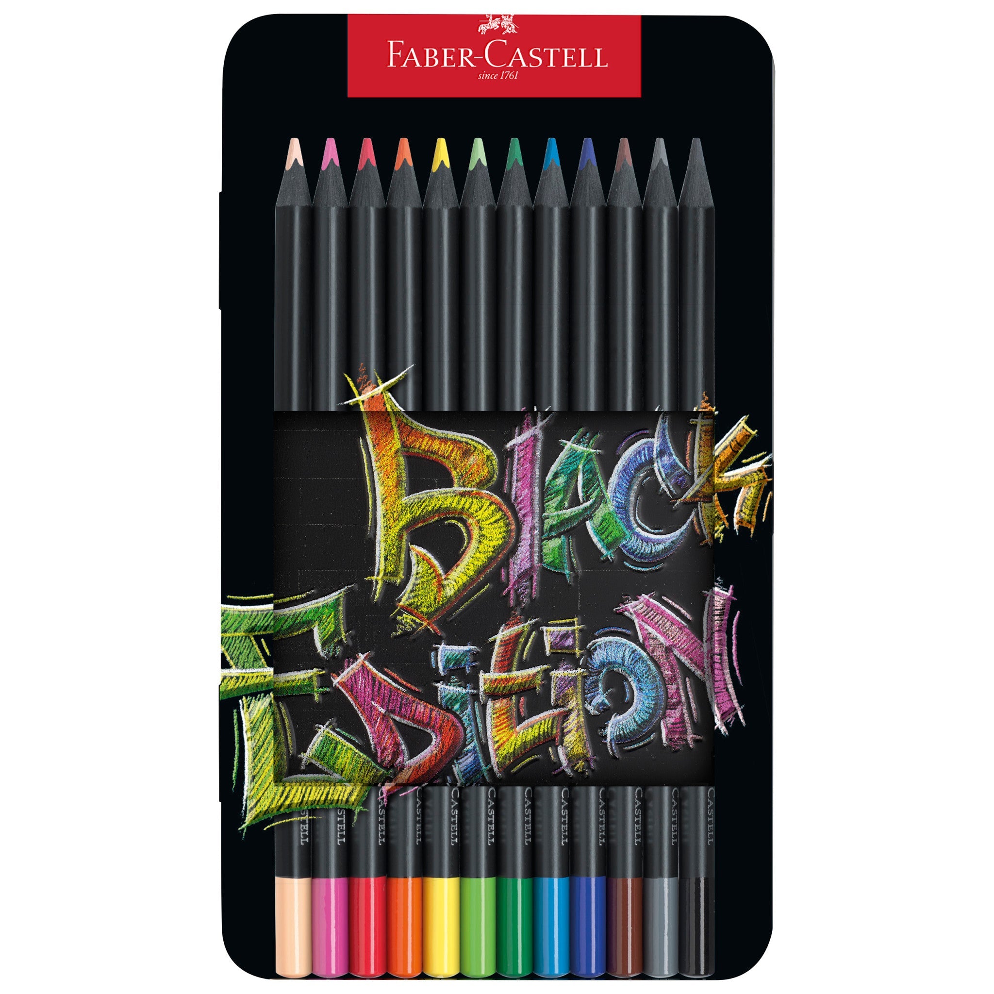 Black Edition Colored Pencils, Tin of 12 - #FC116413