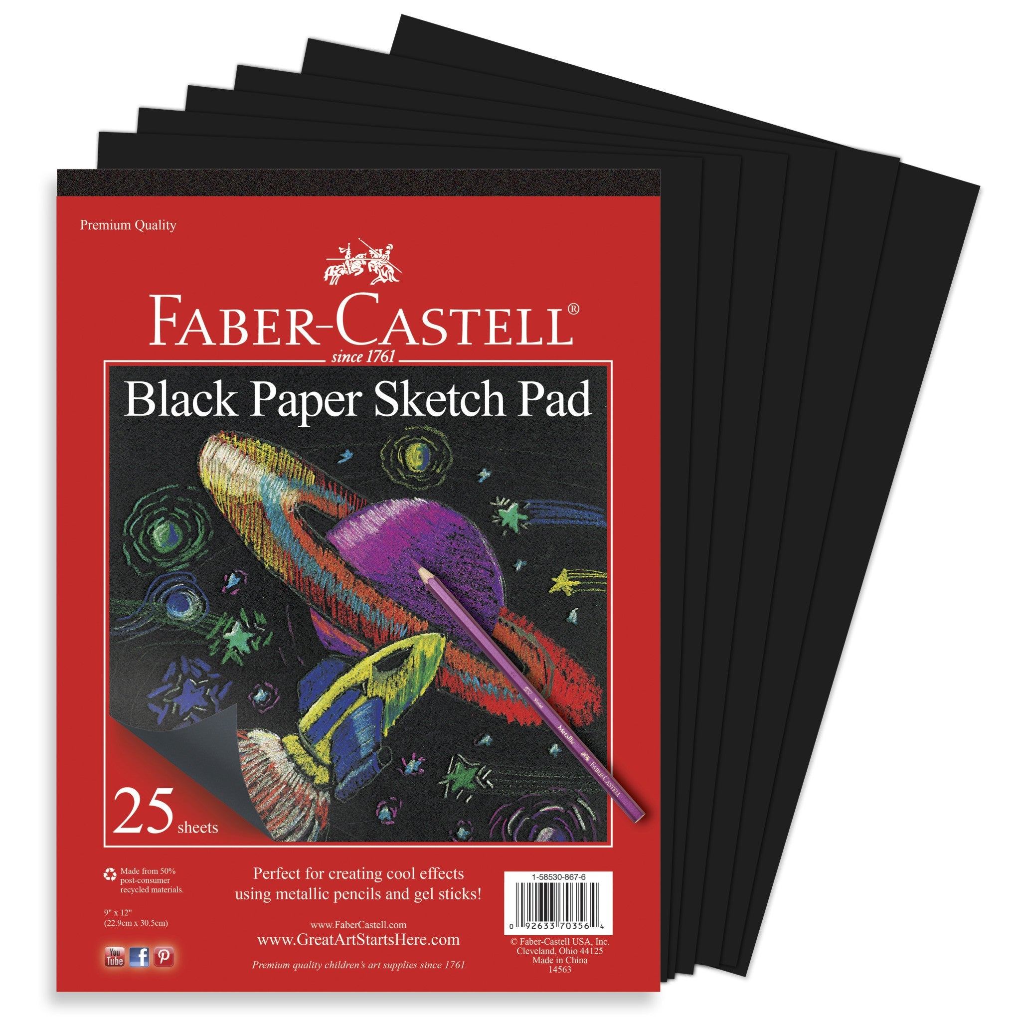 Black Paper Sketch Pad - #FC14563
