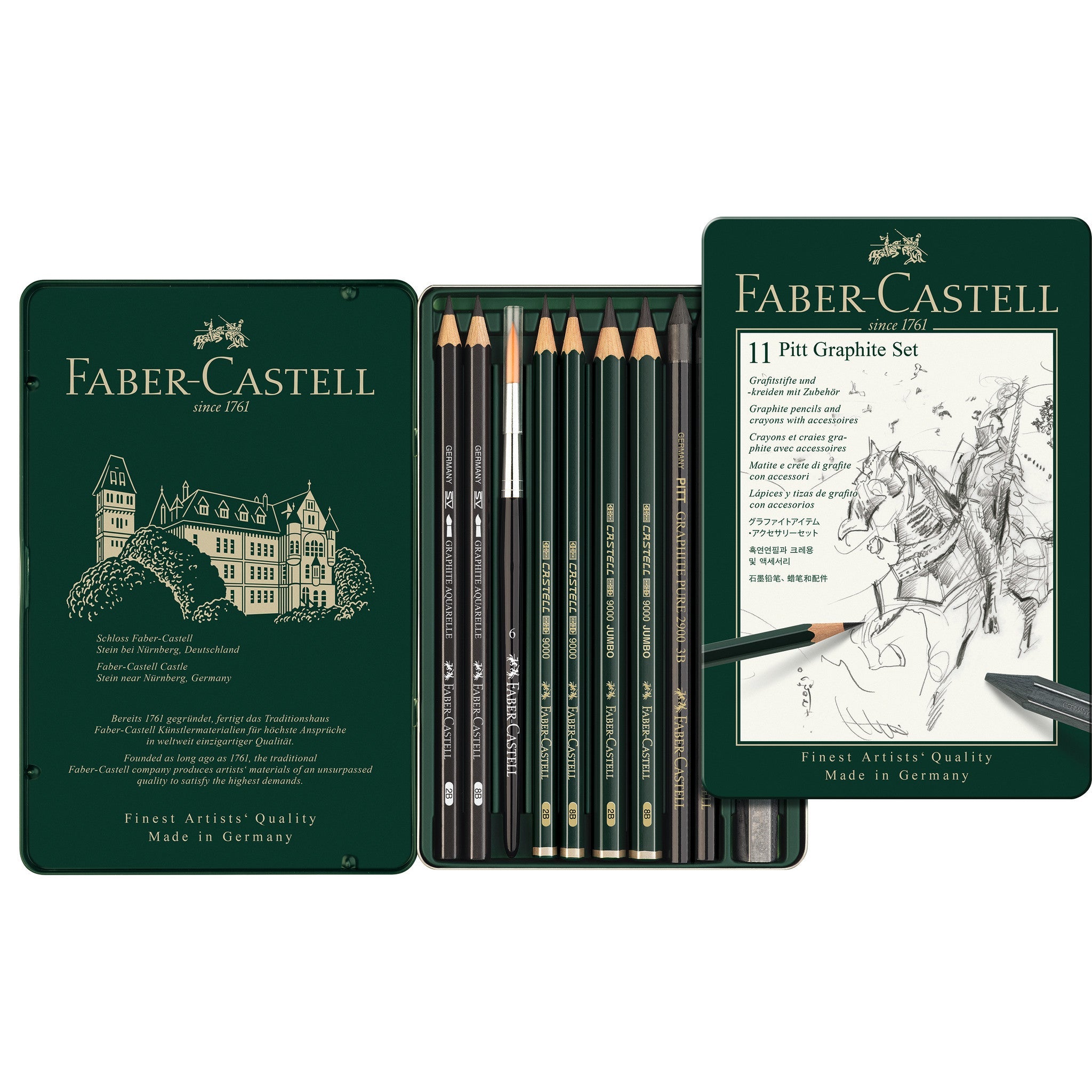 Pitt Graphite Set, Tin of 11 - #FC112972