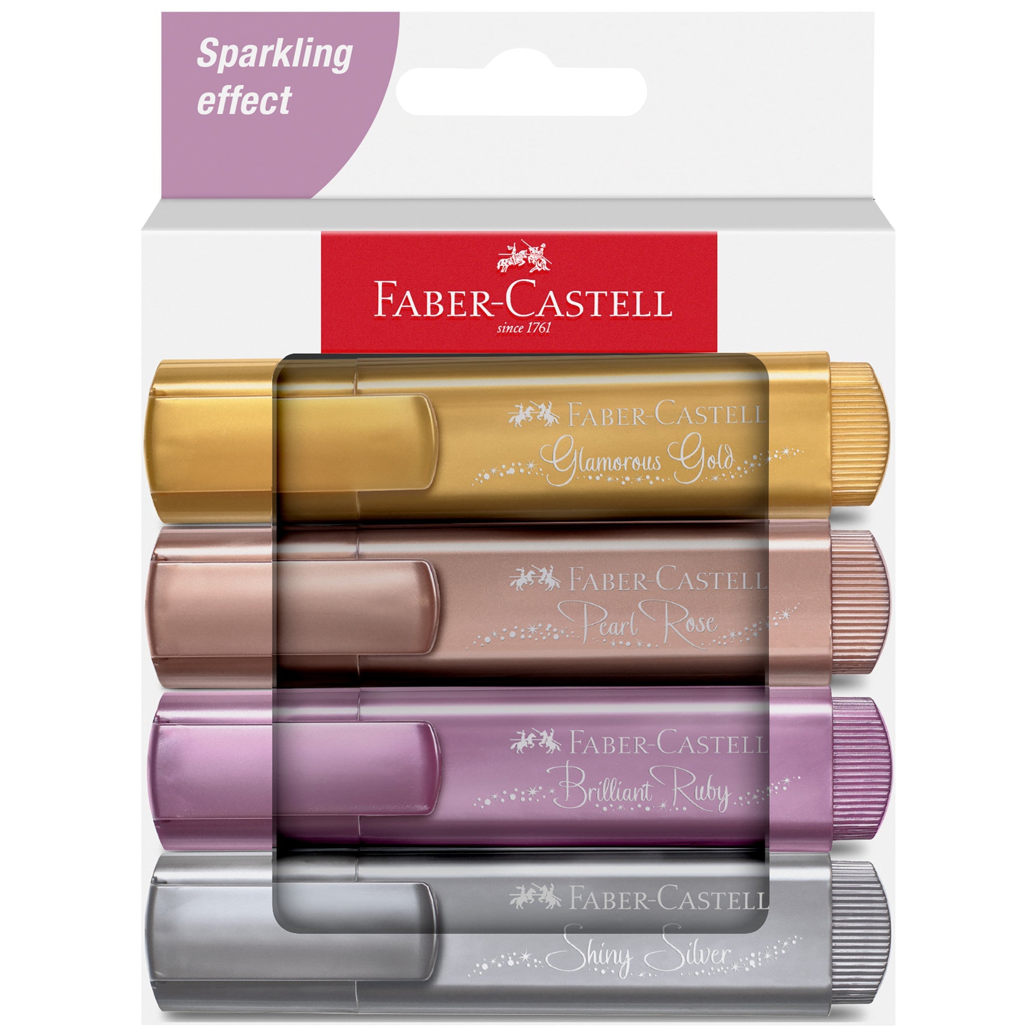 Highlighters, Metallic Colors - Box of 4 - #FC254674