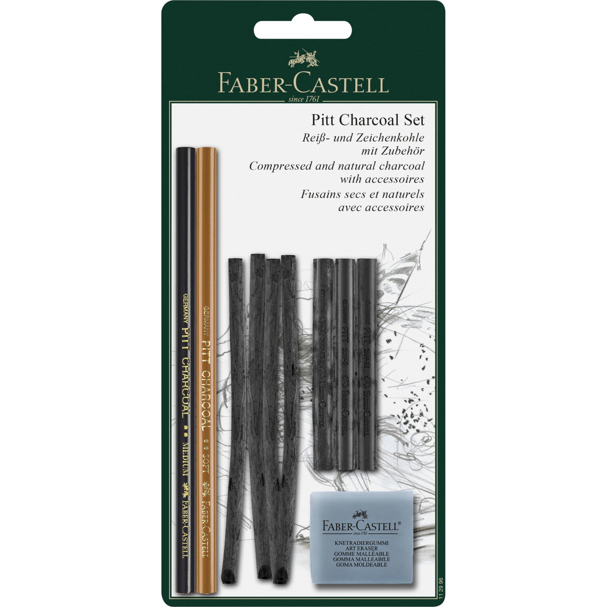 Pitt Charcoal, Set of 10 - #FC112996