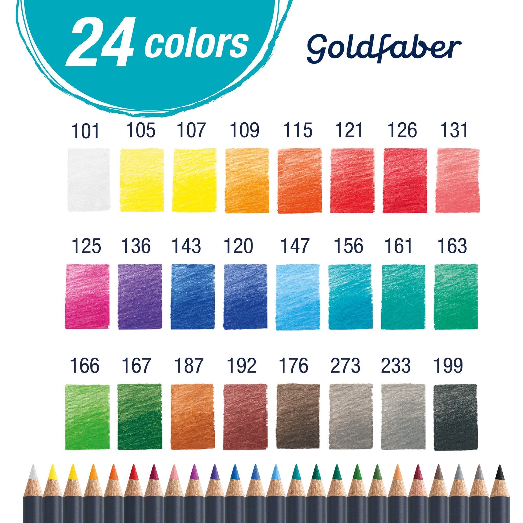 Goldfaber Color Pencil Box - 24ct - #FC214726