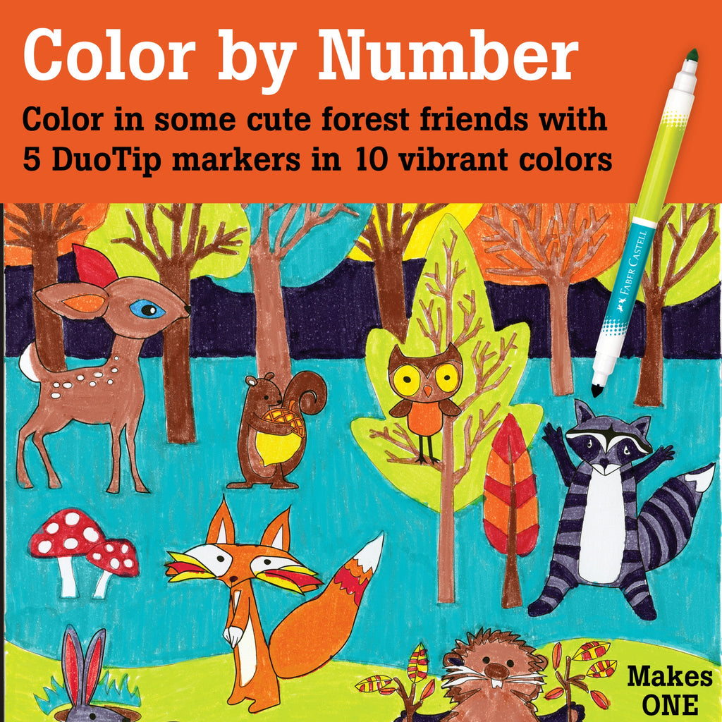 Color by Number Forest Friends - #FC14565